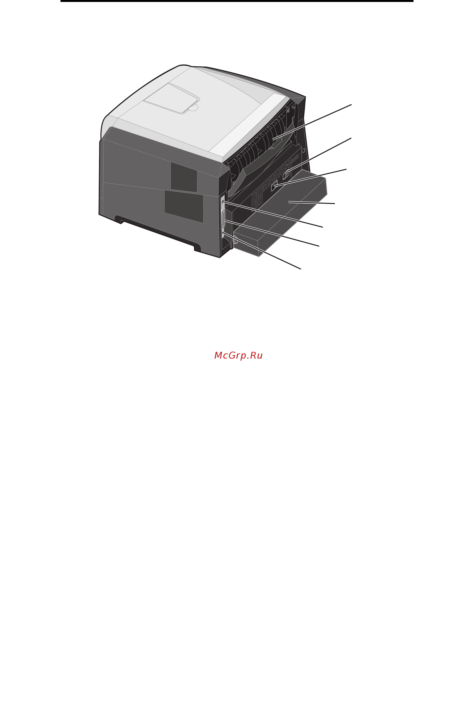Lexmark E250dn [6/107] Внешний вид принтера