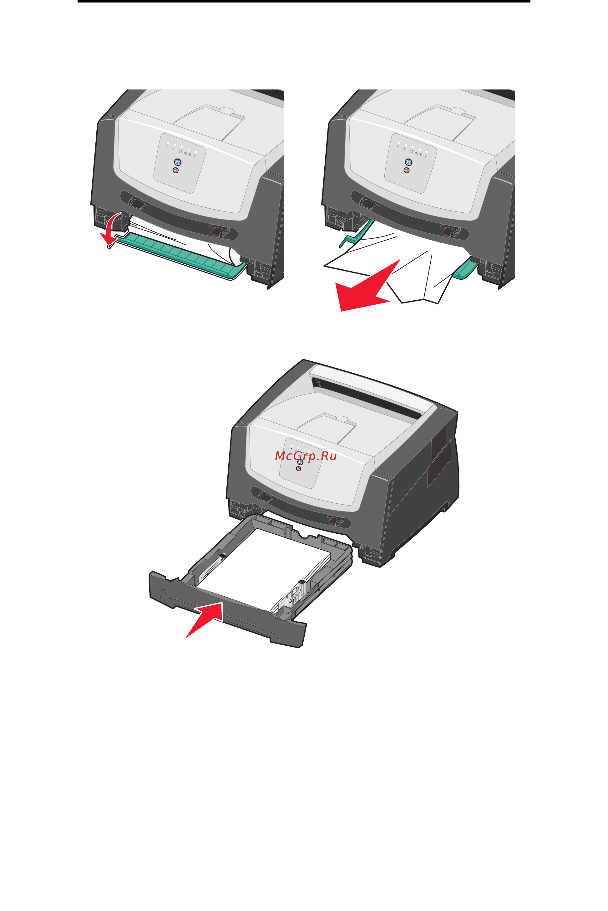 Lexmark E250dn [61/107] Устранение замятий