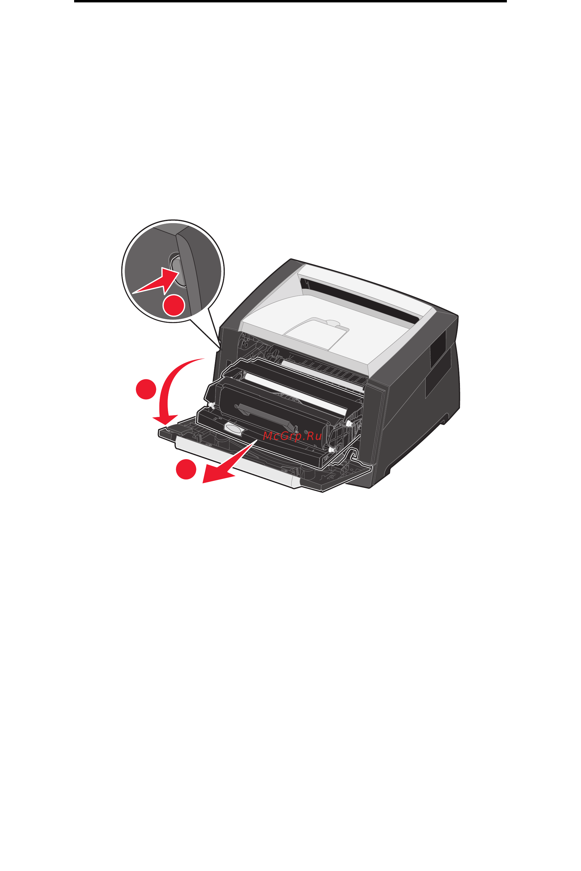 Lexmark E250dn [97/107] Чистка линзы печатающей головки