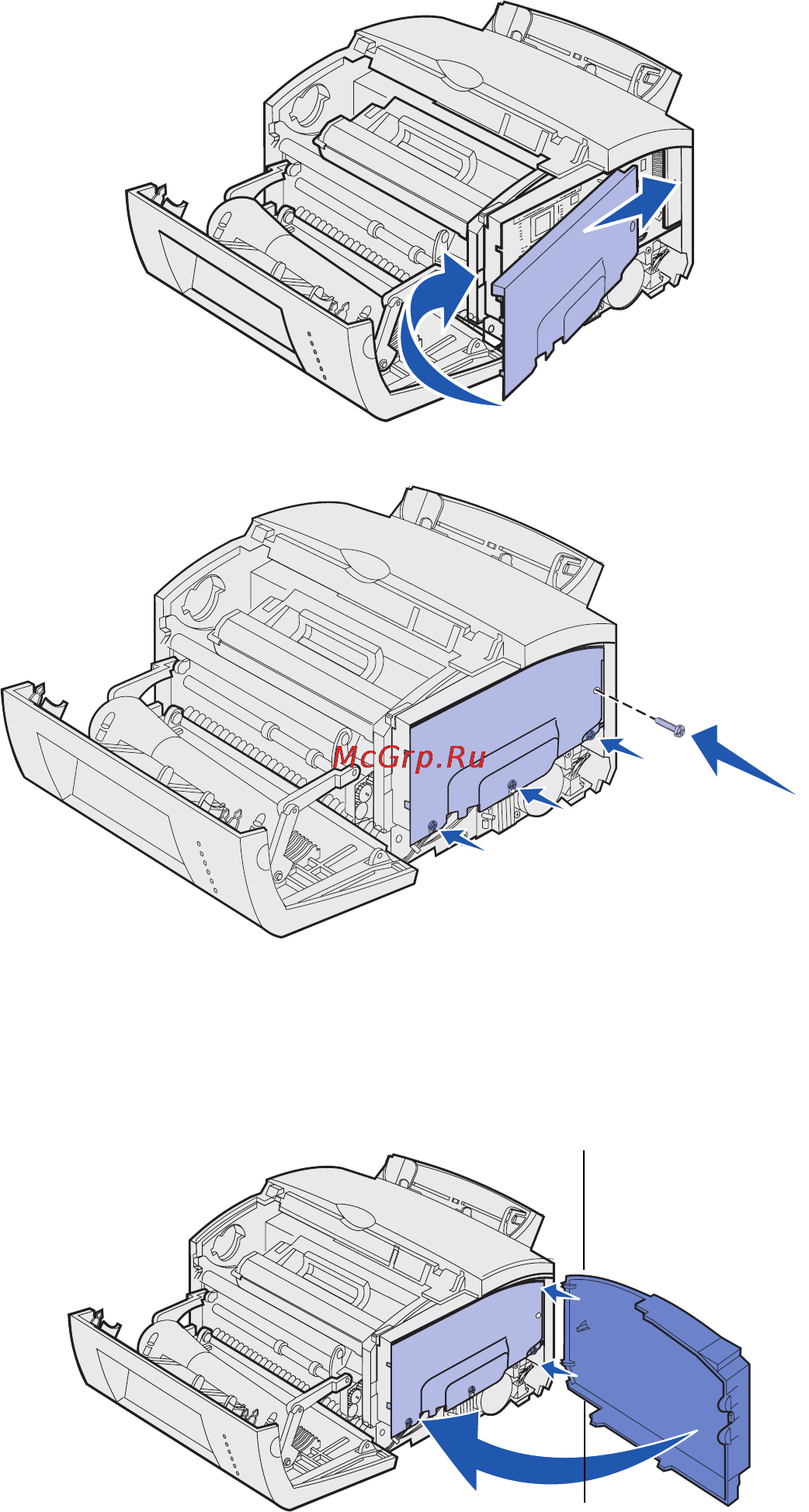 Lexmark E323 [23/66] Установка экрана системной платы