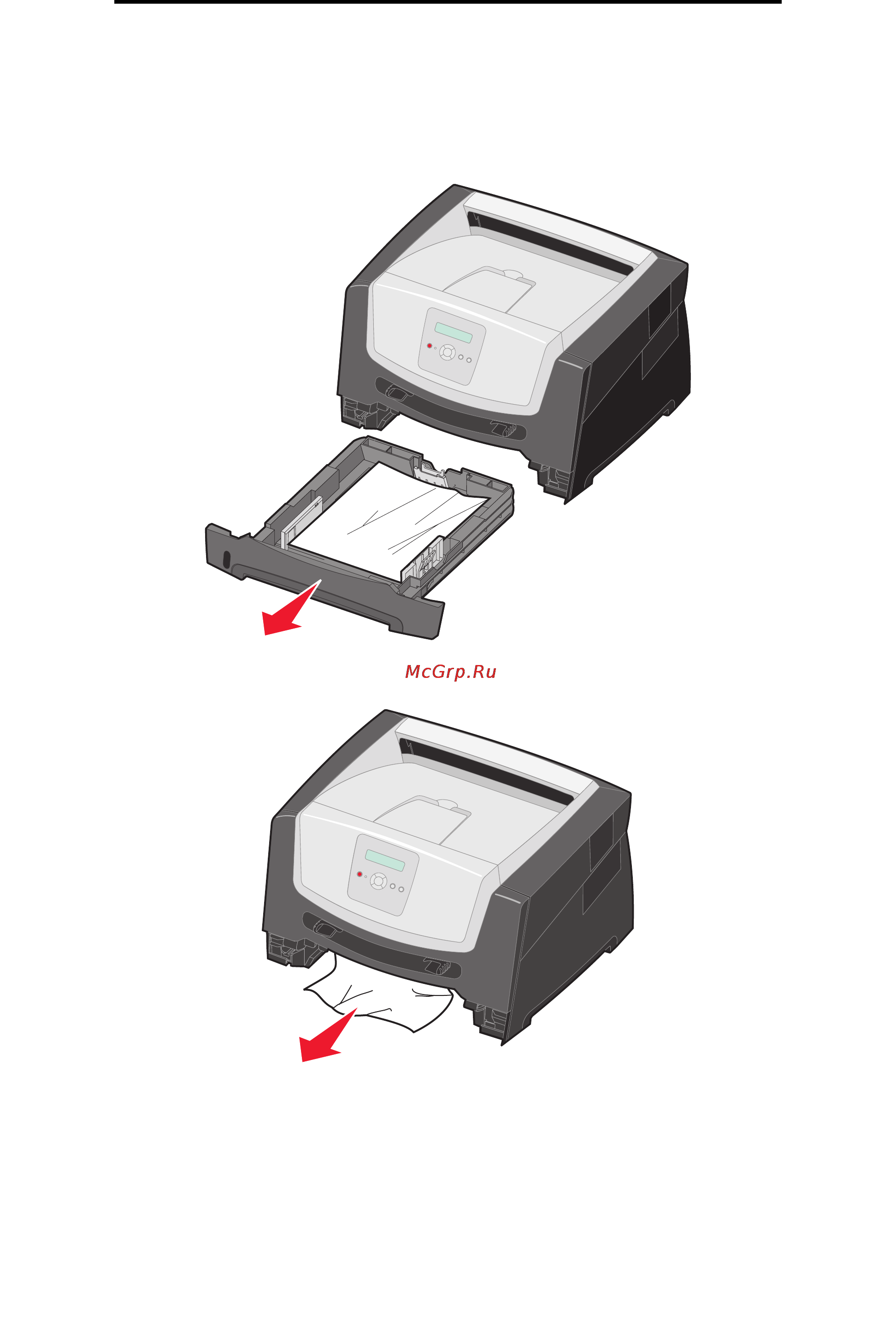Lexmark E350d [44/70] Устранение замятий