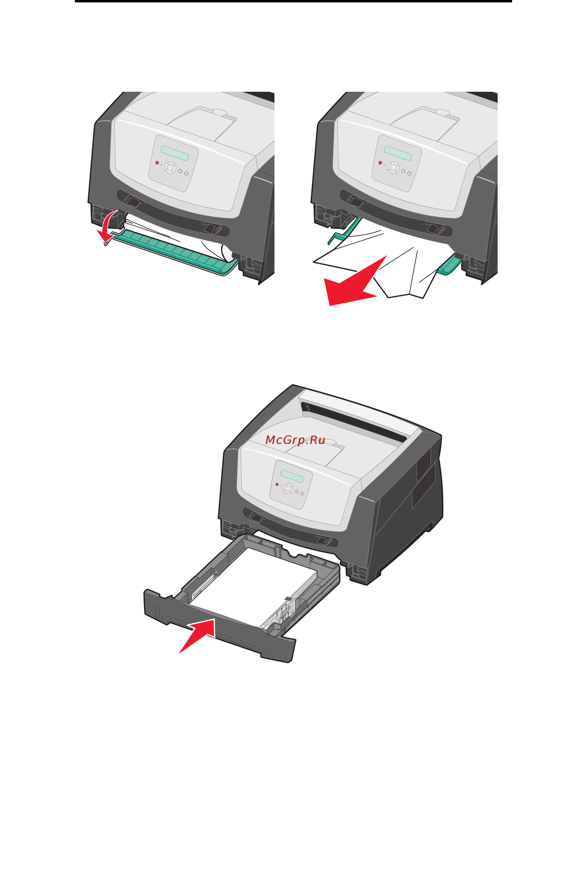 Lexmark E350d [45/70] Устранение замятий