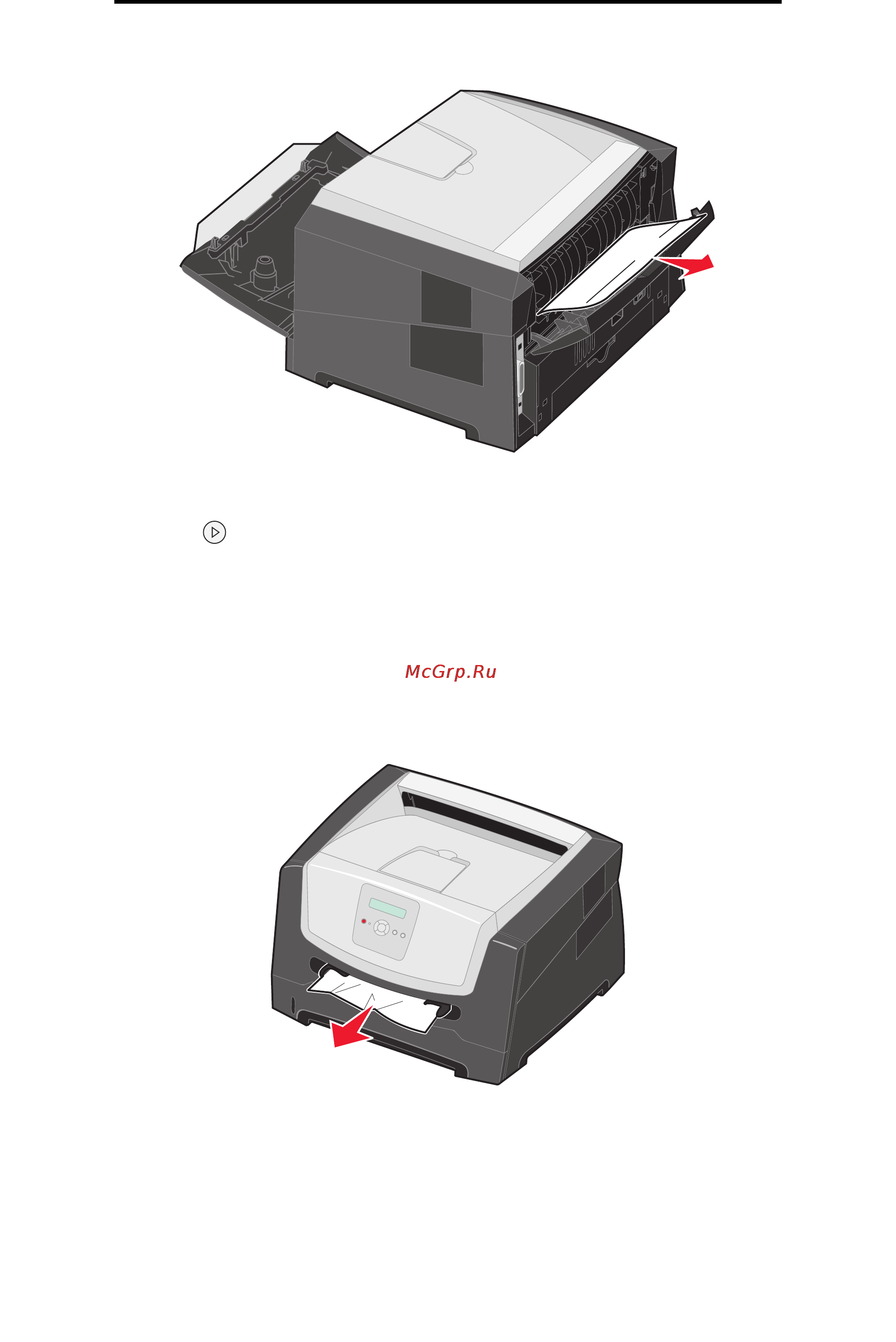 Lexmark E350d [47/70] Устранение замятий в устройстве ручной подачи