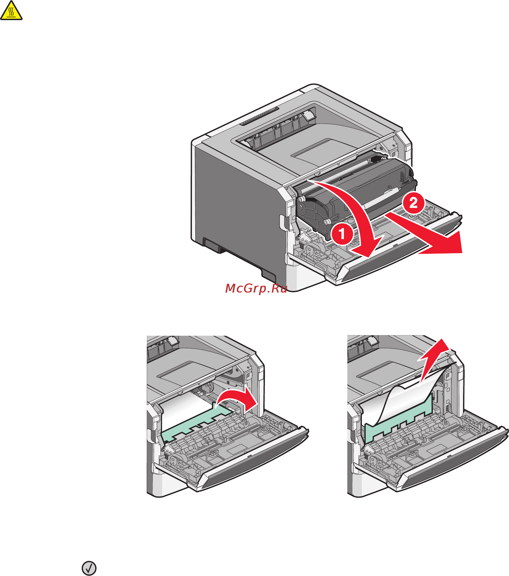 Lexmark E360d [107/157] Застряла бумага