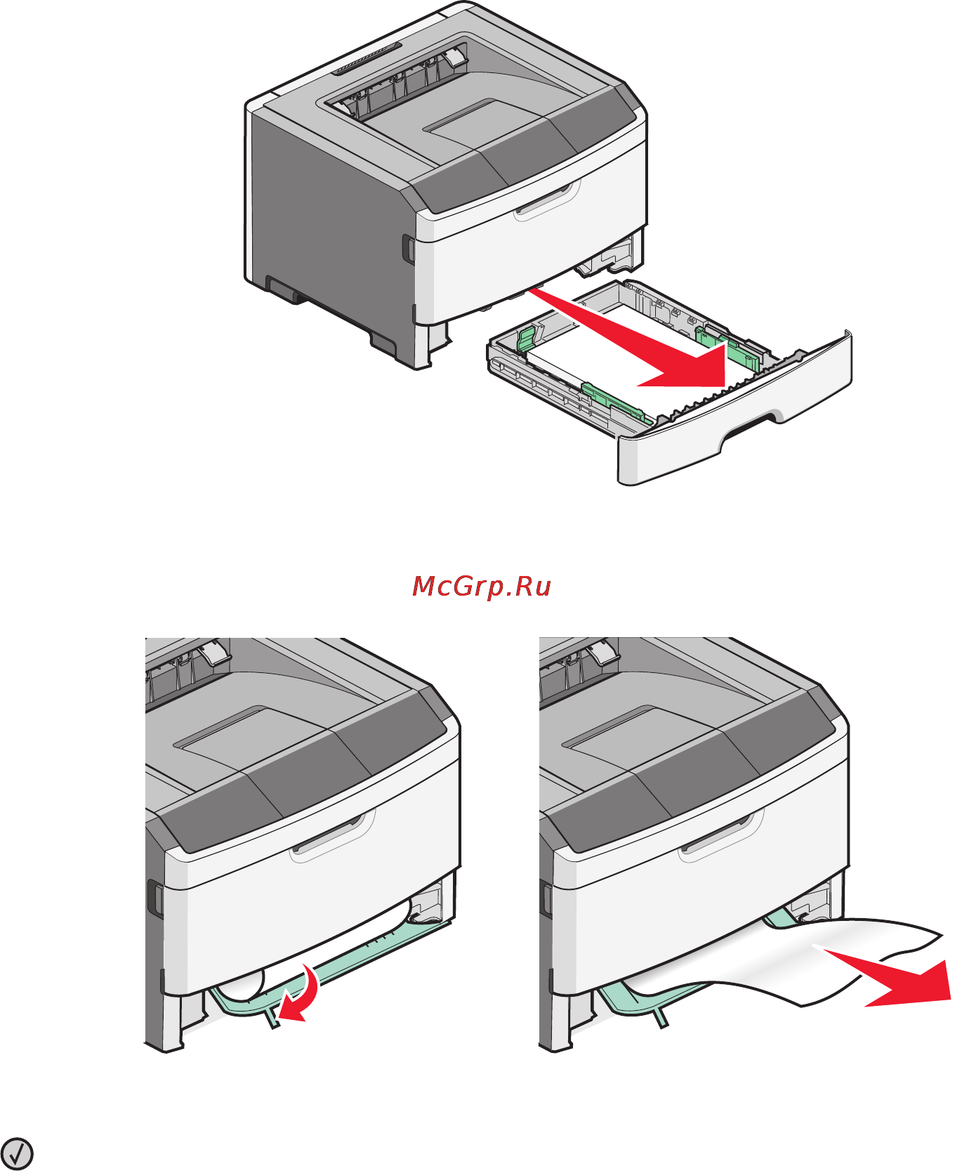 Lexmark E360d [111/157] Застряла бумага