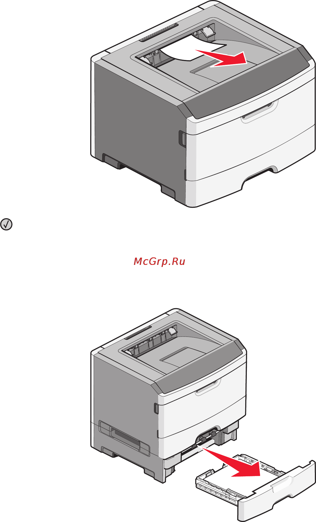 Lexmark E360d [112/157] Застряла бумага