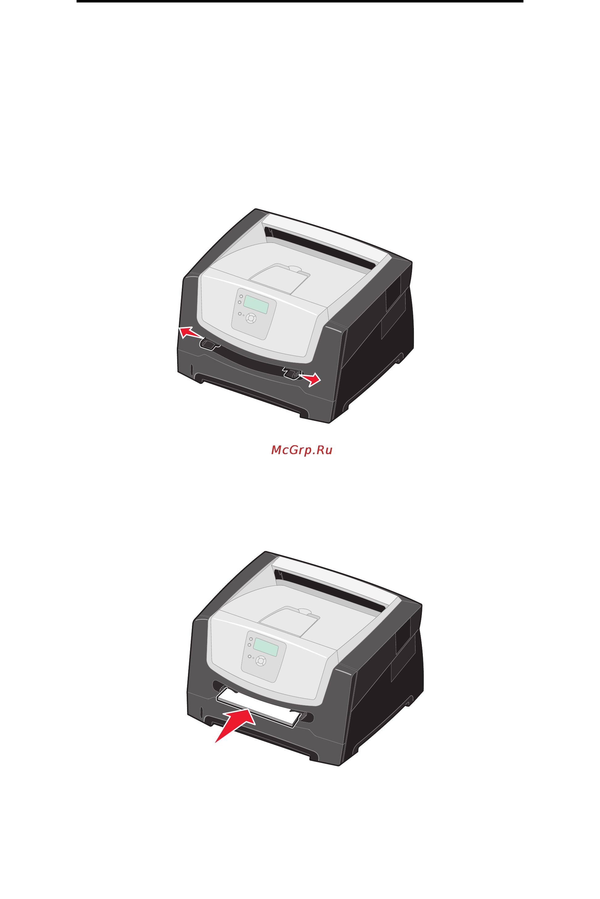 Lexmark E450dn [25/72] Загрузка в устройство ручной подачи