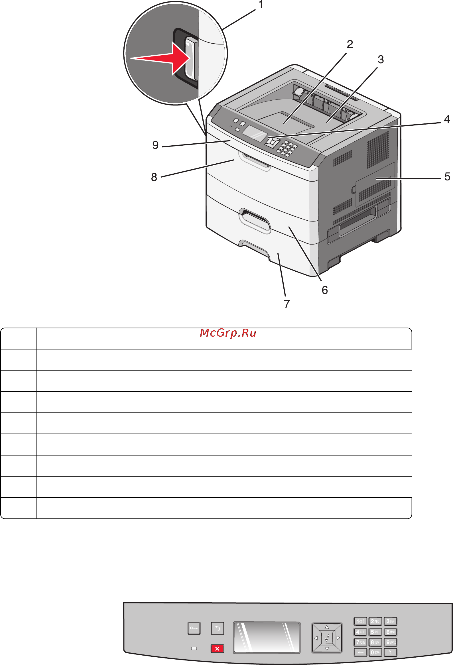 Lexmark E460 [16/202] Информация о принтере