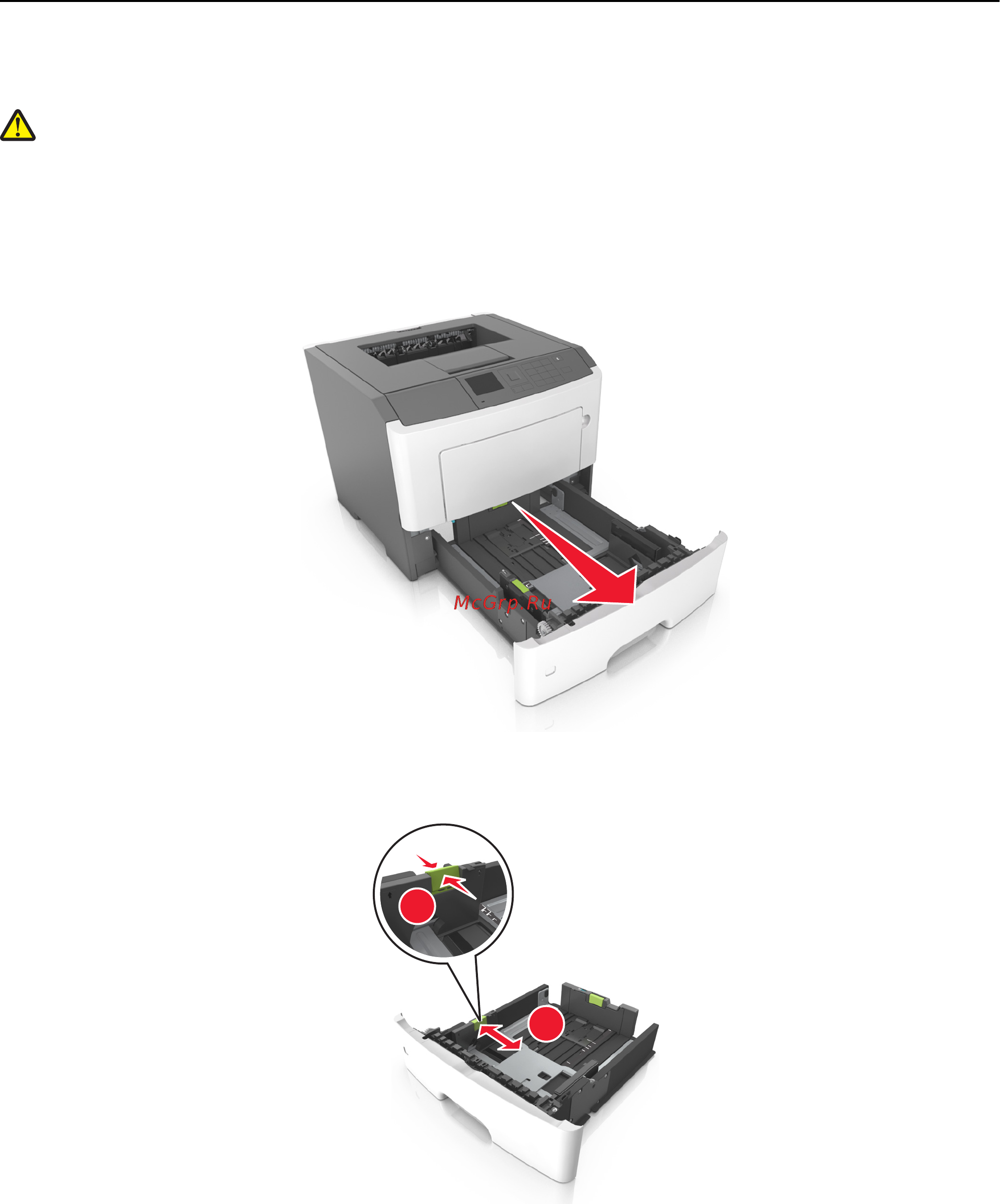 Lexmark M1140 [47/282] Загрузка бумаги в лотки