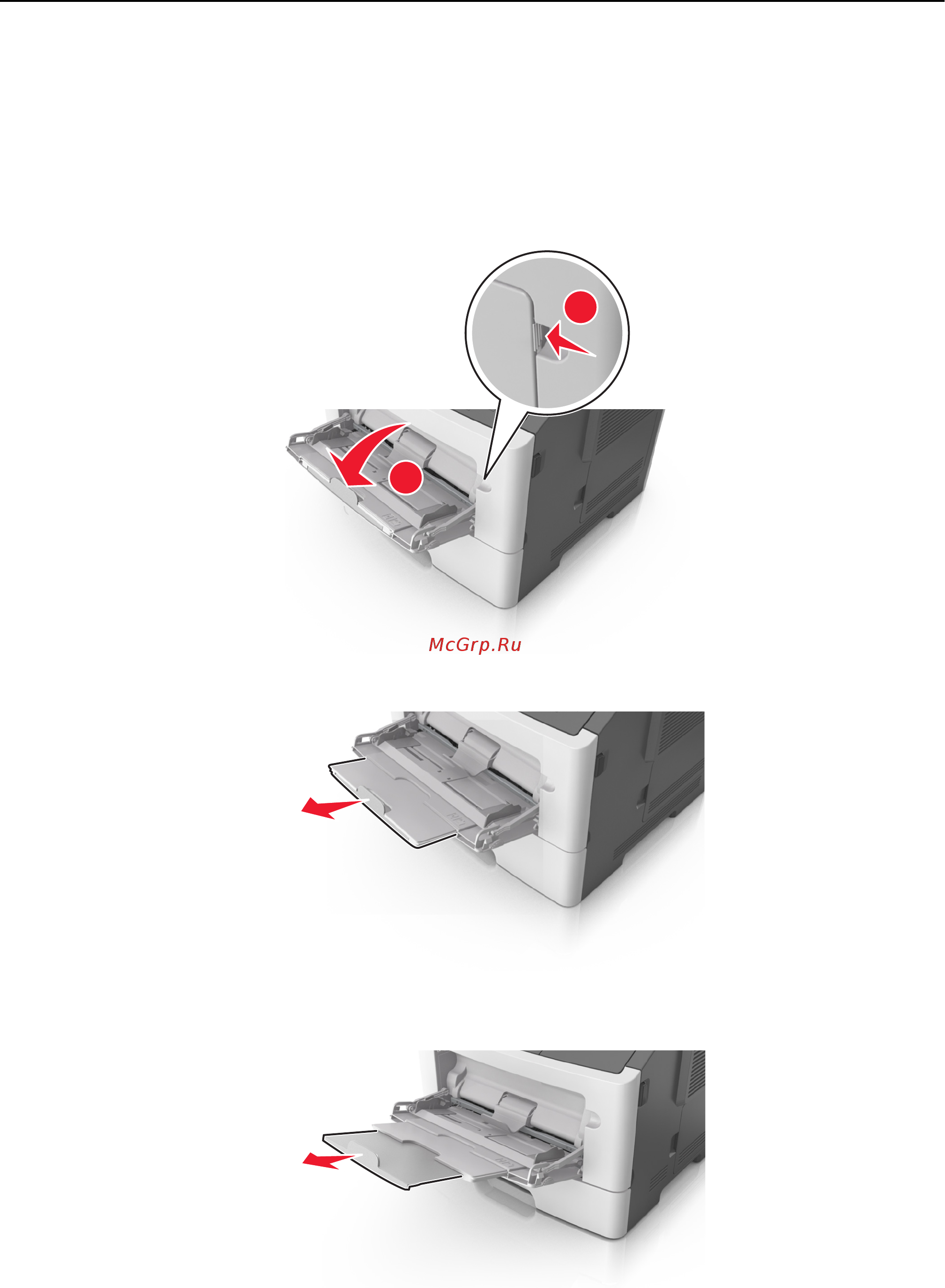 Lexmark M1140 [92/282] Загрузка многоцелевого устройства подачи