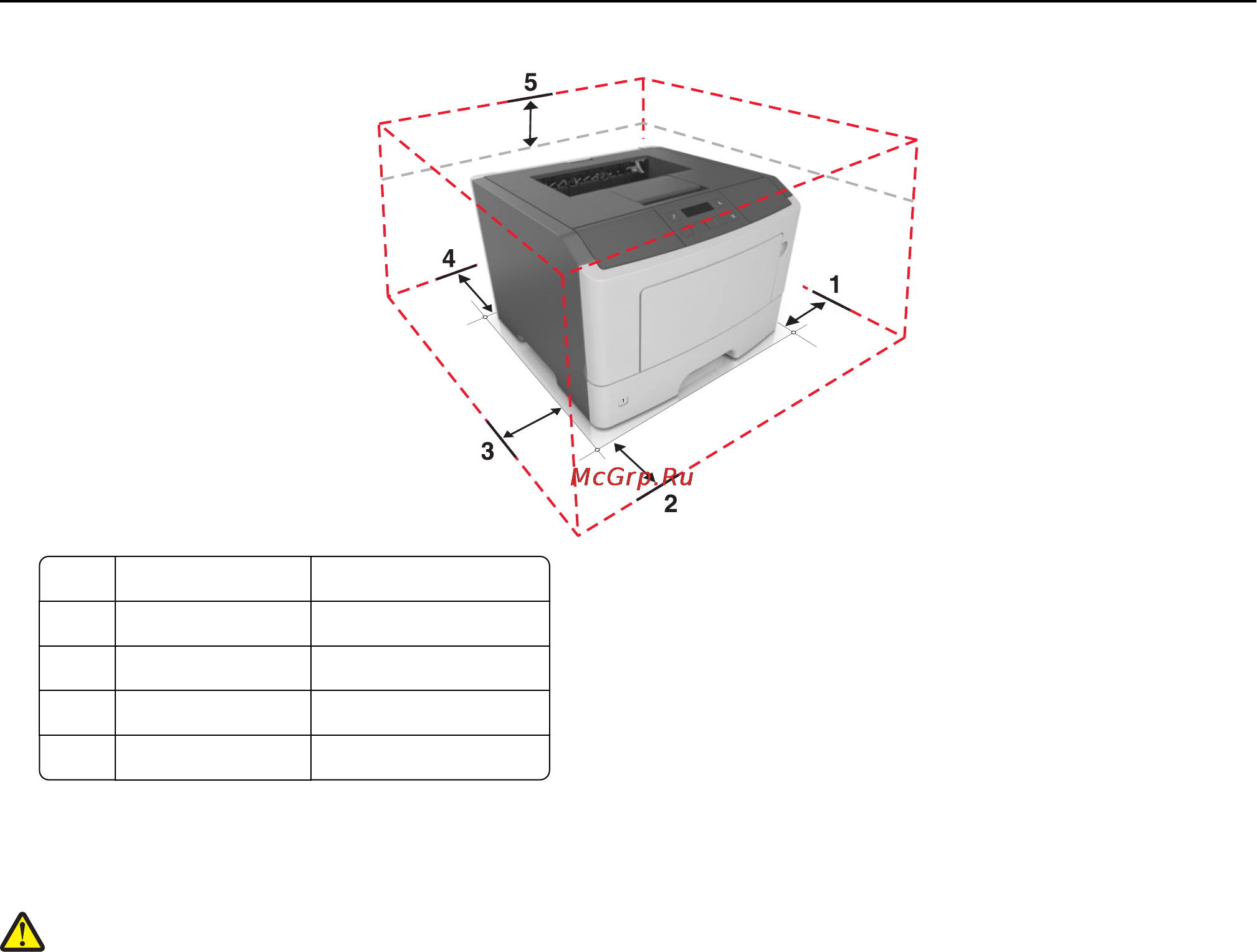 Lexmark MS410 [9/184] Внимание возможность травмы для уменьшения риска нестабильной работы оборудования загружайте каждый лоток отдельно остальные лотки держите закрытыми до тех пор пока они не понадобятся
