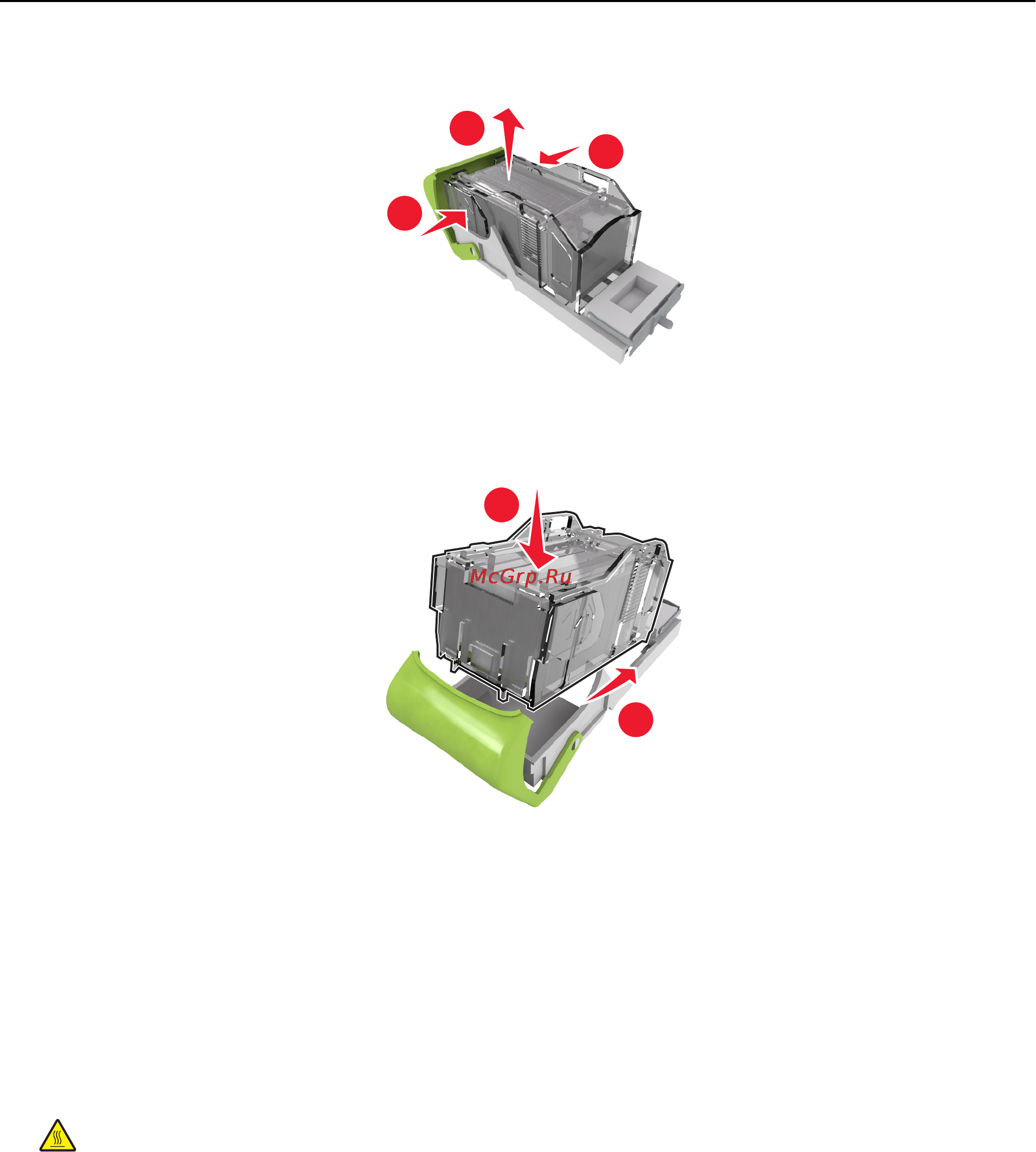 Lexmark MS710 [164/277] Замена крышки очистителя термоблока