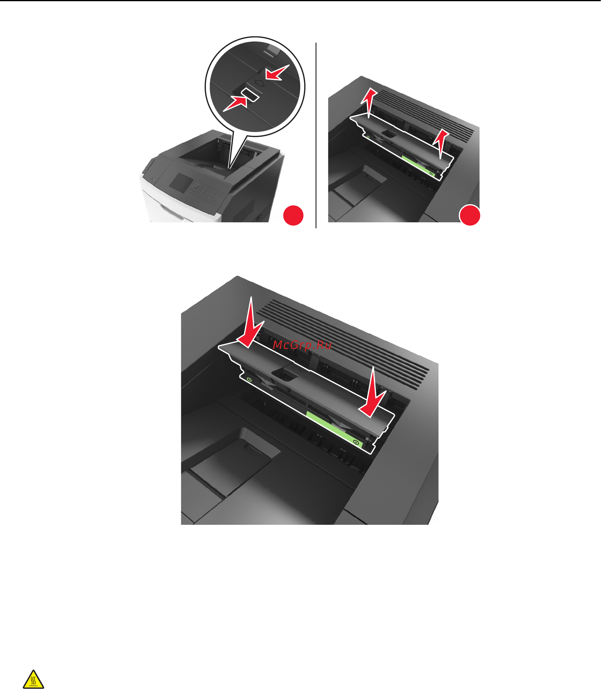 Lexmark MS710 [165/277] Замена очистителя термоблока