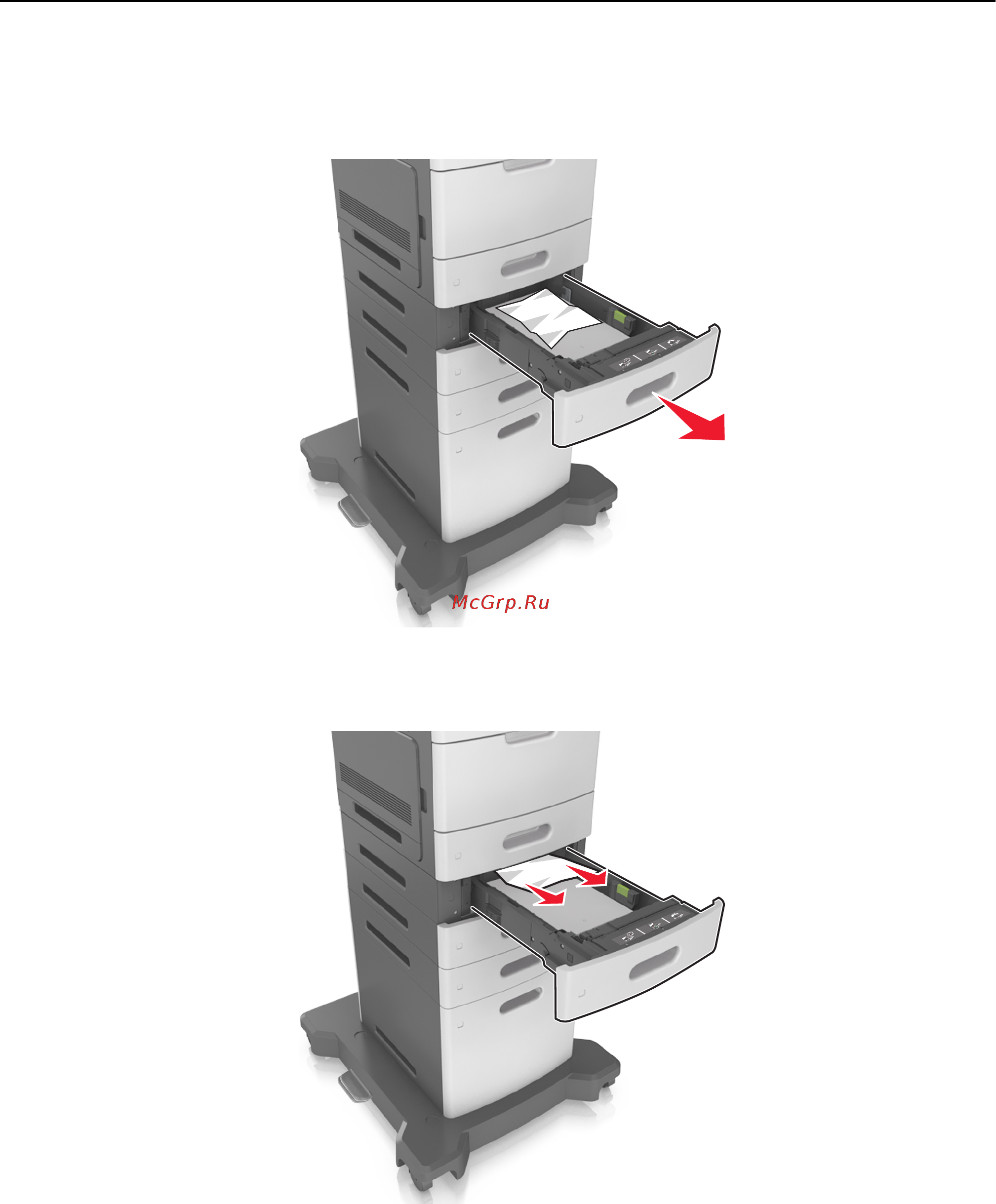 Lexmark MS812de [308/407] Замятие страницы x откройте лоток x 24x