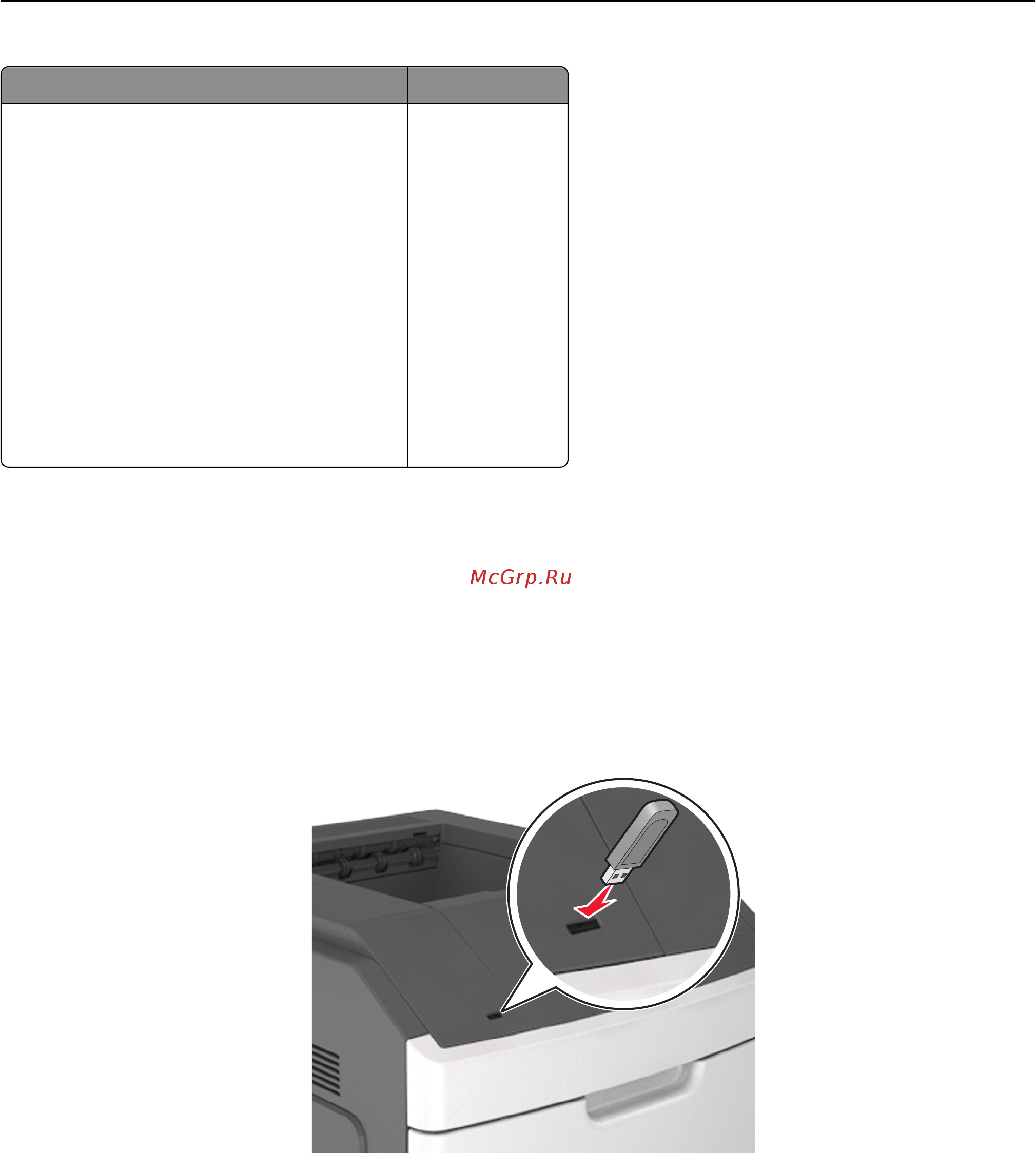 Lexmark MS810de [80/407] Печать с флэш накопителя