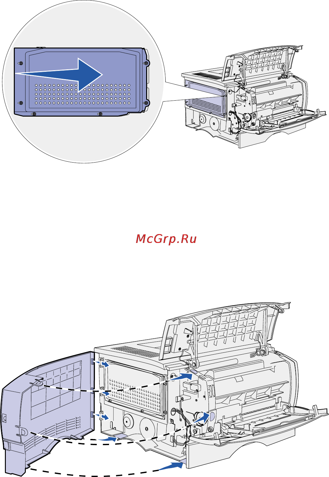 Lexmark T420 [17/38] Установка защитного экрана