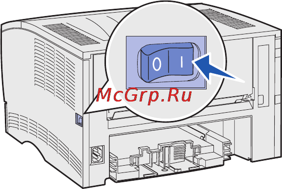 Lexmark T430 [45/65] Подключение кабеля питания