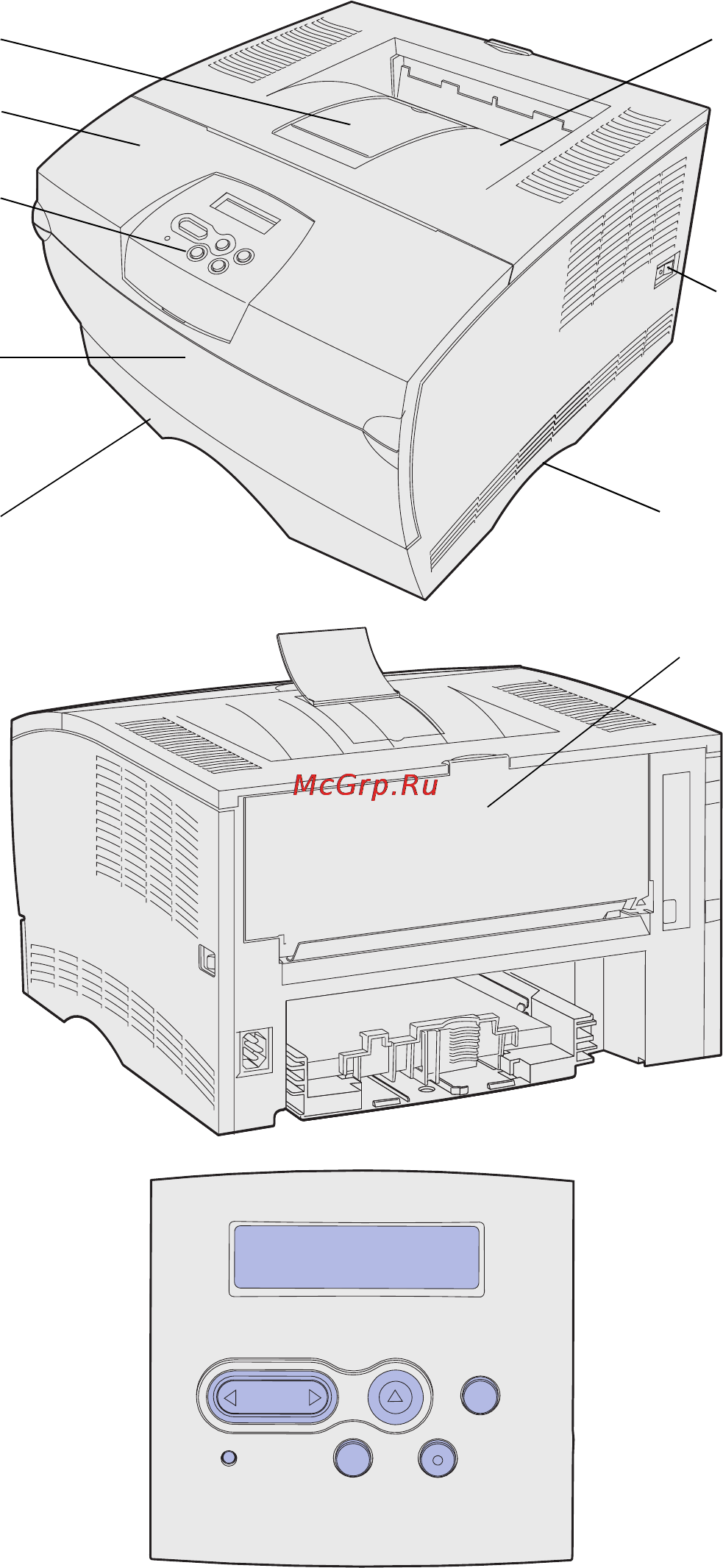 Lexmark T430 Инструкция по эксплуатации онлайн [9/65] 57708