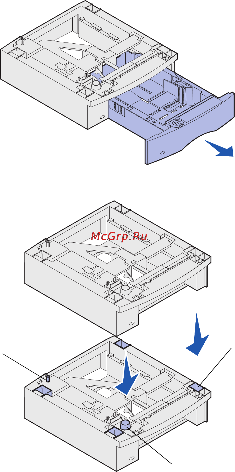 Lexmark T632 Инструкция по эксплуатации онлайн [19/75] 57724
