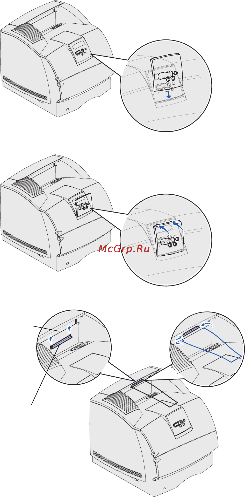 Lexmark T632 Инструкция по эксплуатации онлайн [24/75] 57724