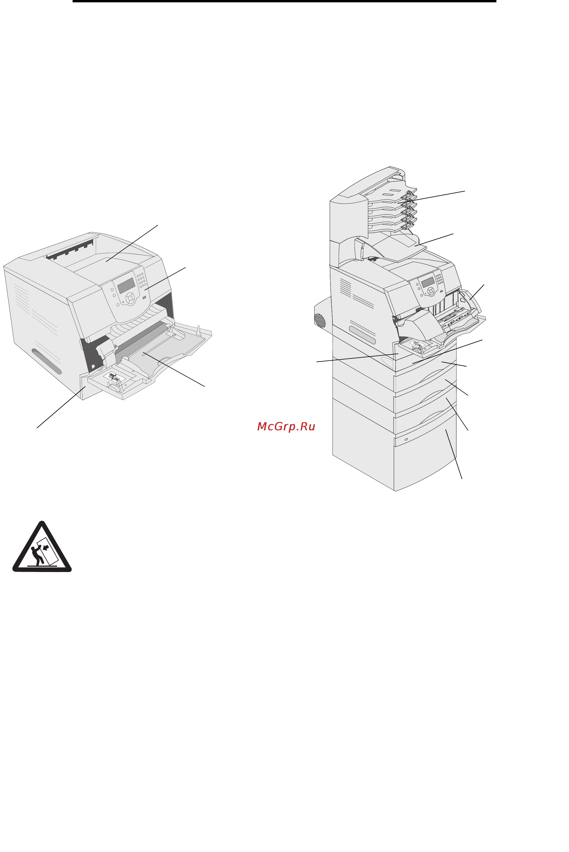 Lexmark T644 [7/135] Конфигурации моделей принтеров