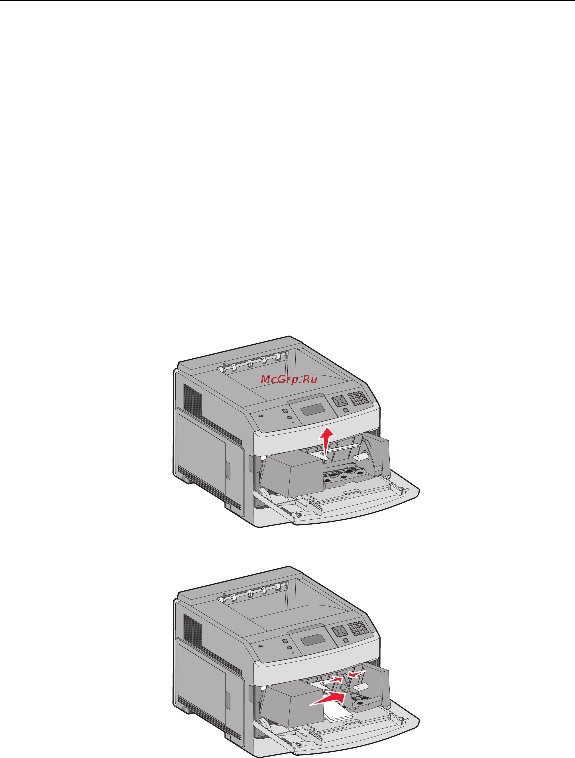 Lexmark T654 [66/236] Загрузка в устройство подачи конвертов