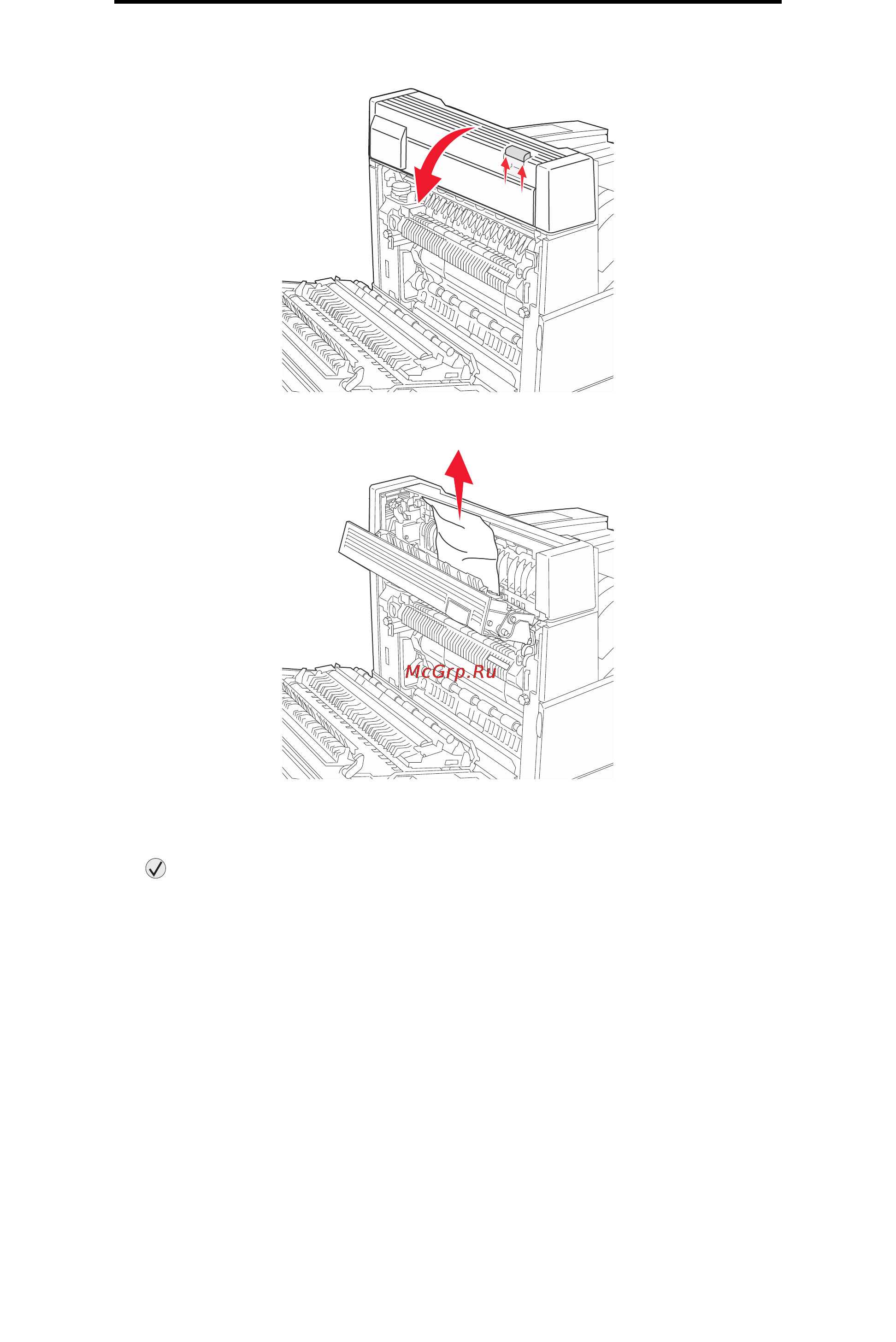 Lexmark W840 [84/123] Устранение замятия материала для печати