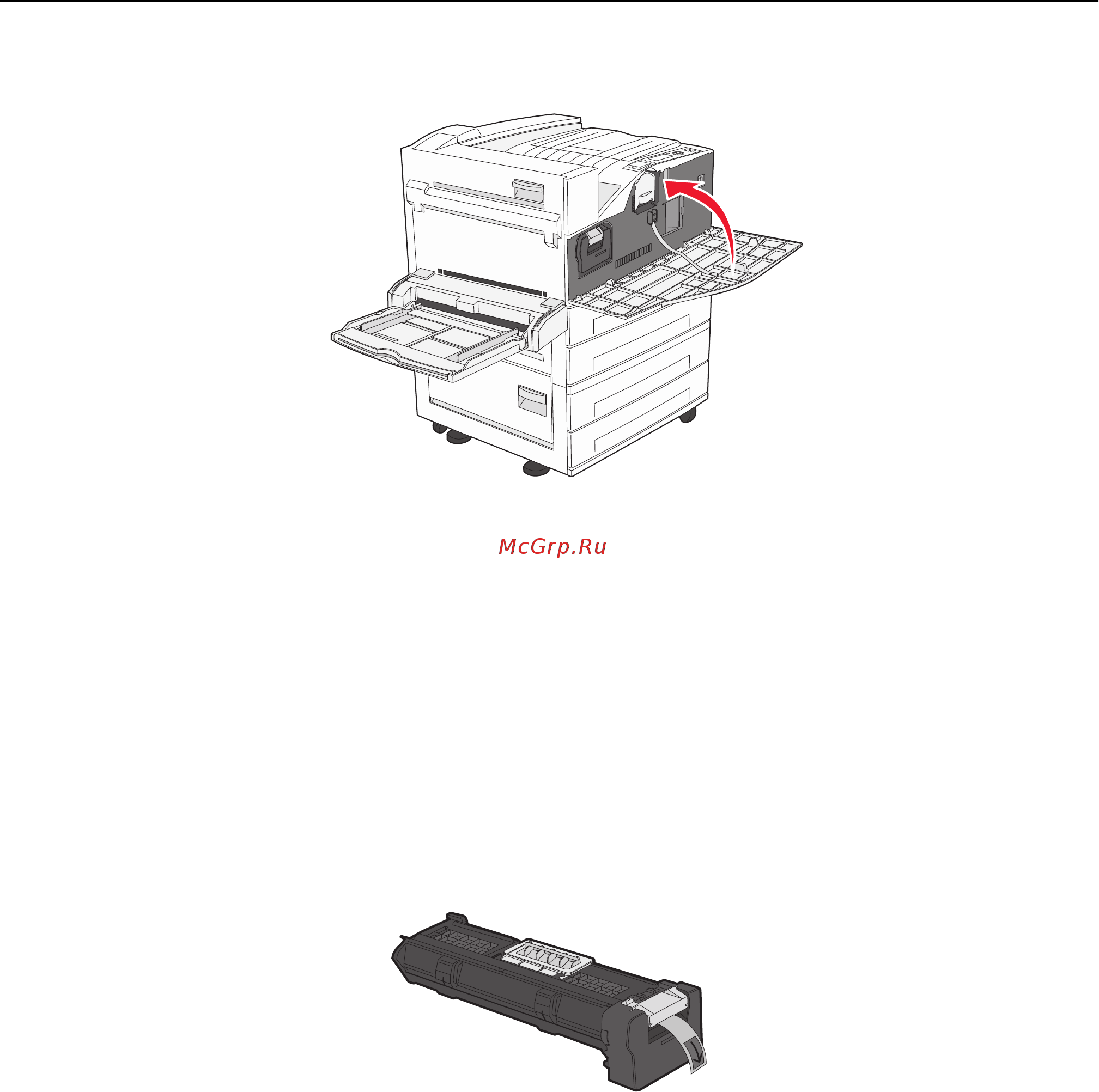 Lexmark W850 [137/232] Замена фотобарабана