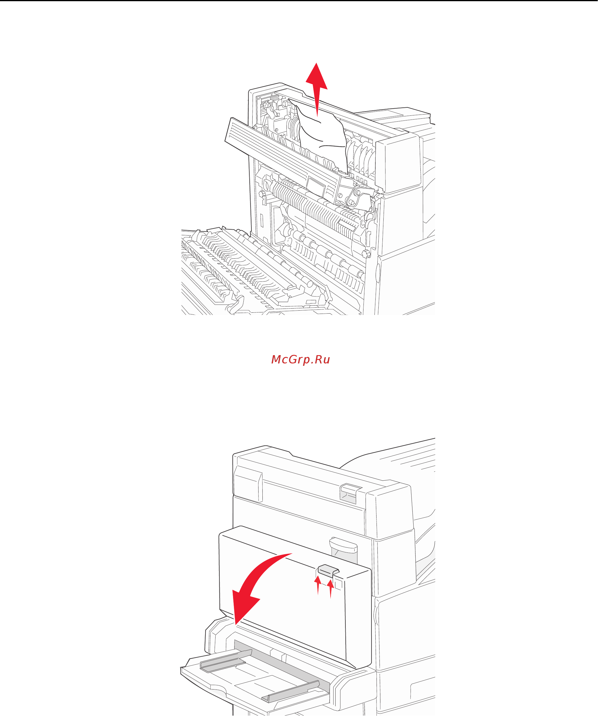 Lexmark W850 [172/232] Застряла бумага