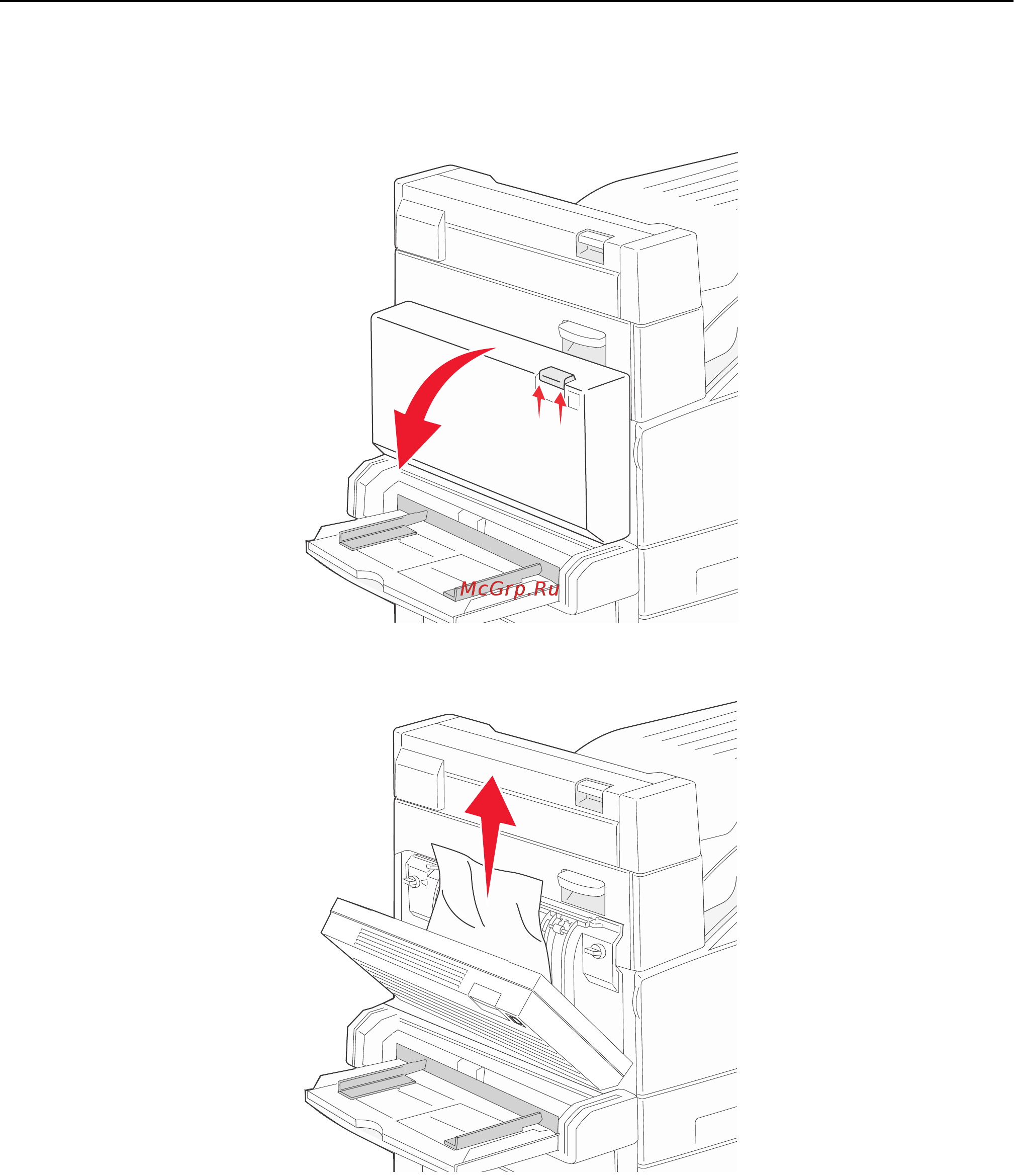 Lexmark W850 [175/232] Застряла бумага