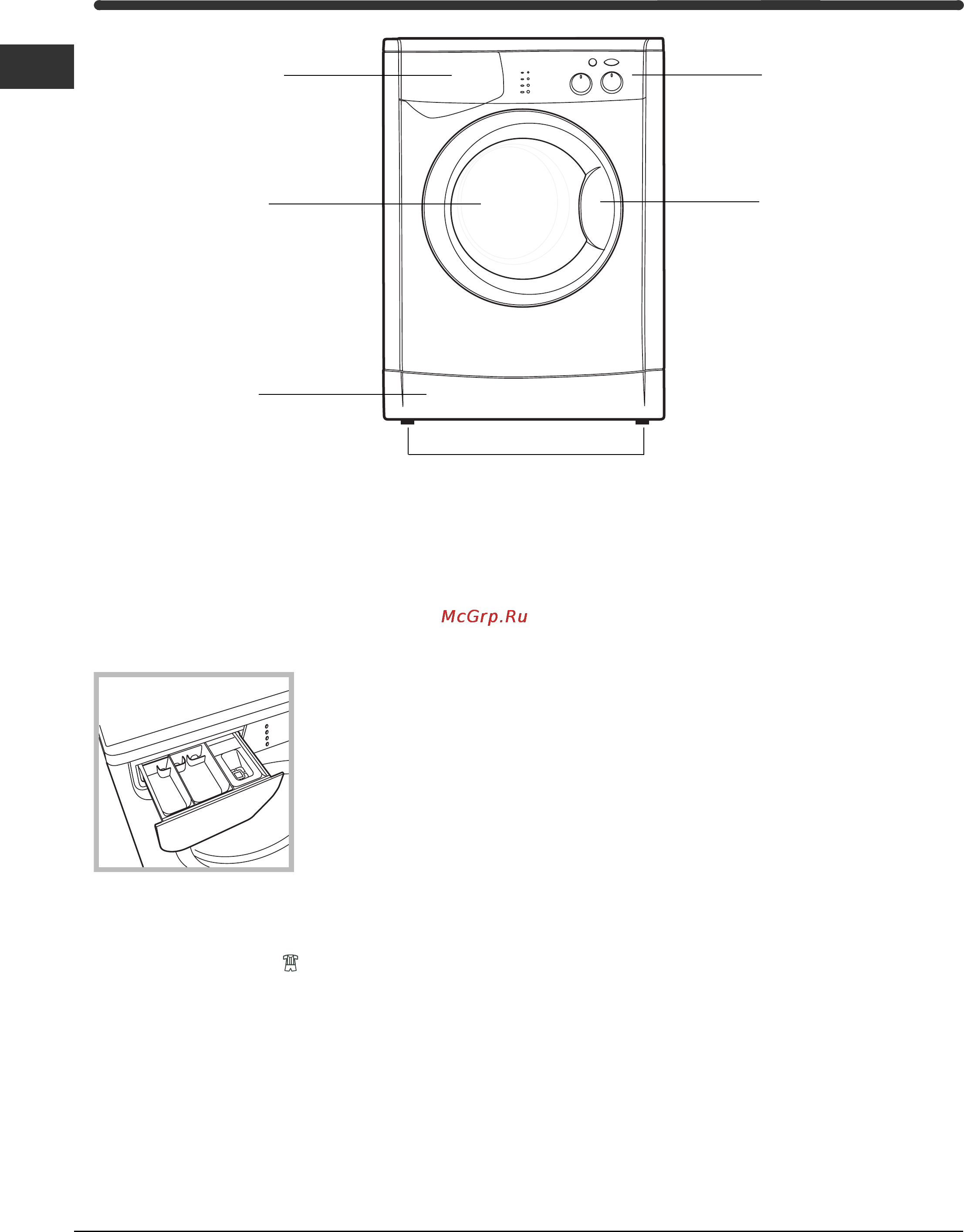 Indesit WISL 1000 OT [64/72] Описание стиральной машины
