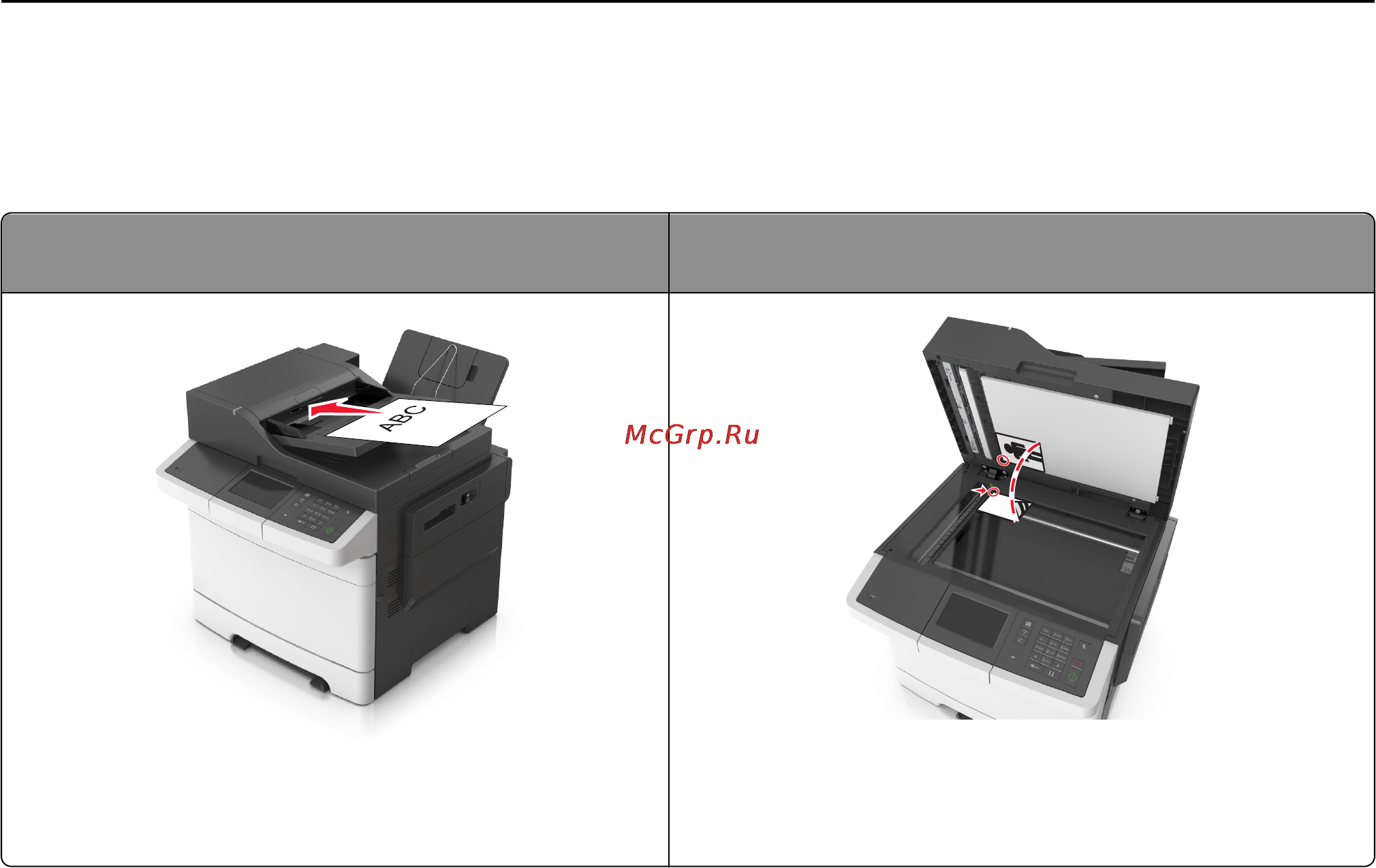 Lexmark CX410de [13/381] Общие сведения о уапд и стекле экспонирования сканера