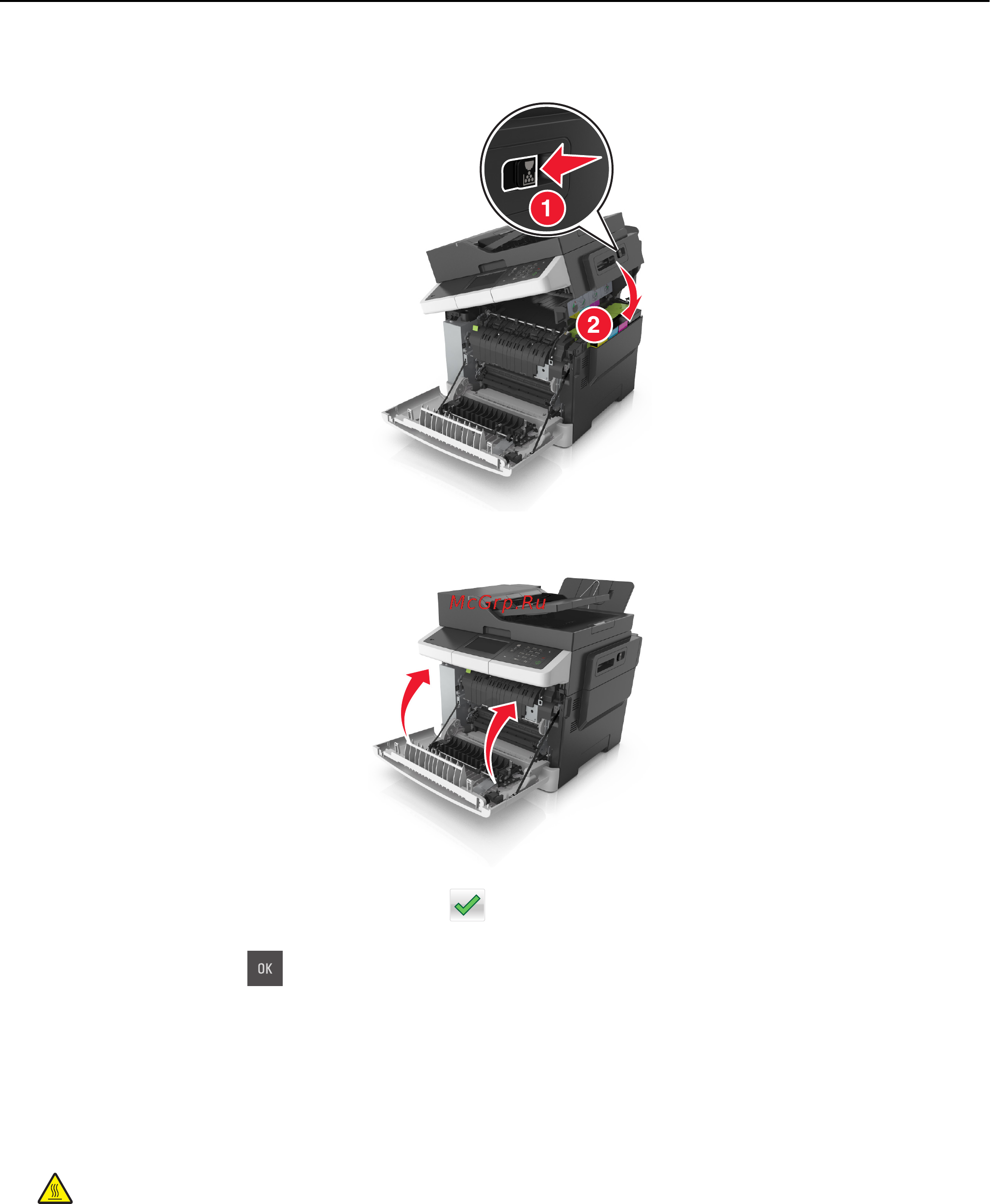Lexmark CX410de [274/381] Замятие страницы x откройте переднюю дверцу 20y xx