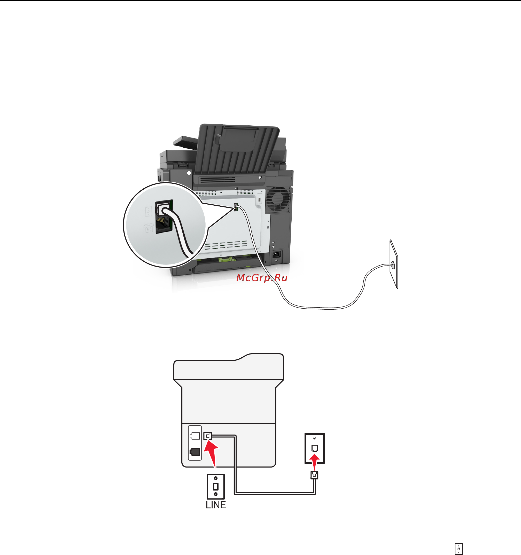 Lexmark CX510 [106/387] Выбор типа подключения факса