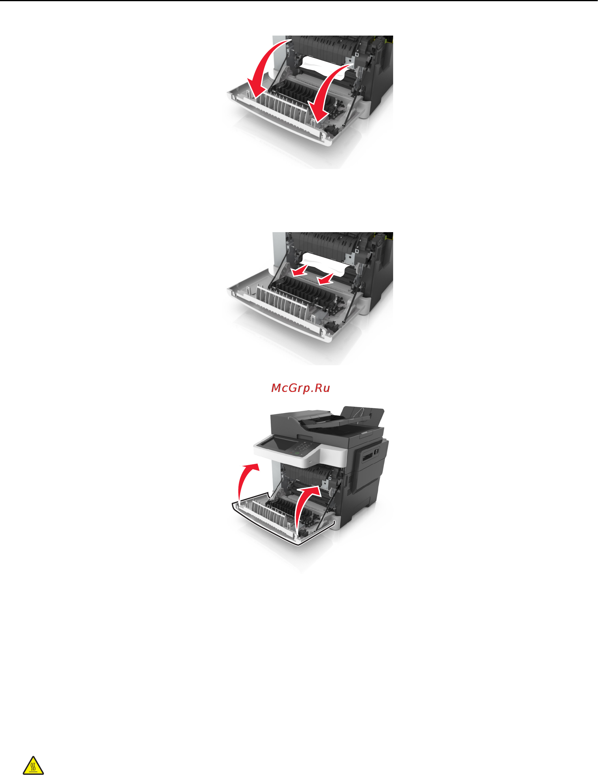 Lexmark CX510 [280/387] Замятие на странице x откройте переднюю дверцу для очистки устройства двусторонней печати 23y xx