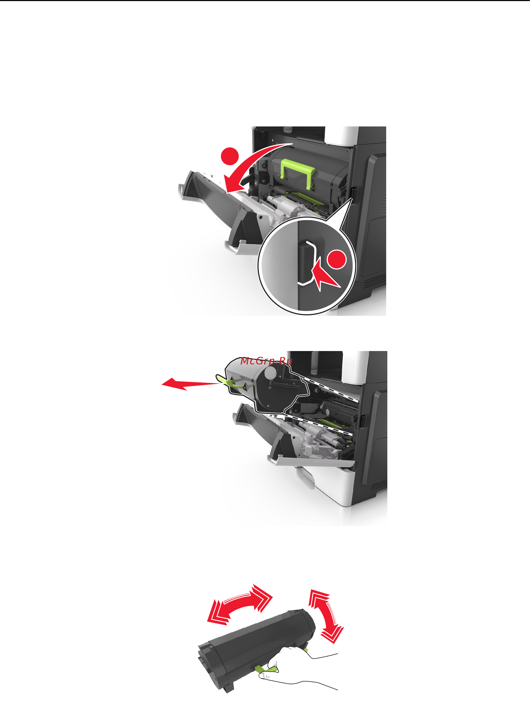 Lexmark MX511dhe [242/363] Замена картриджа