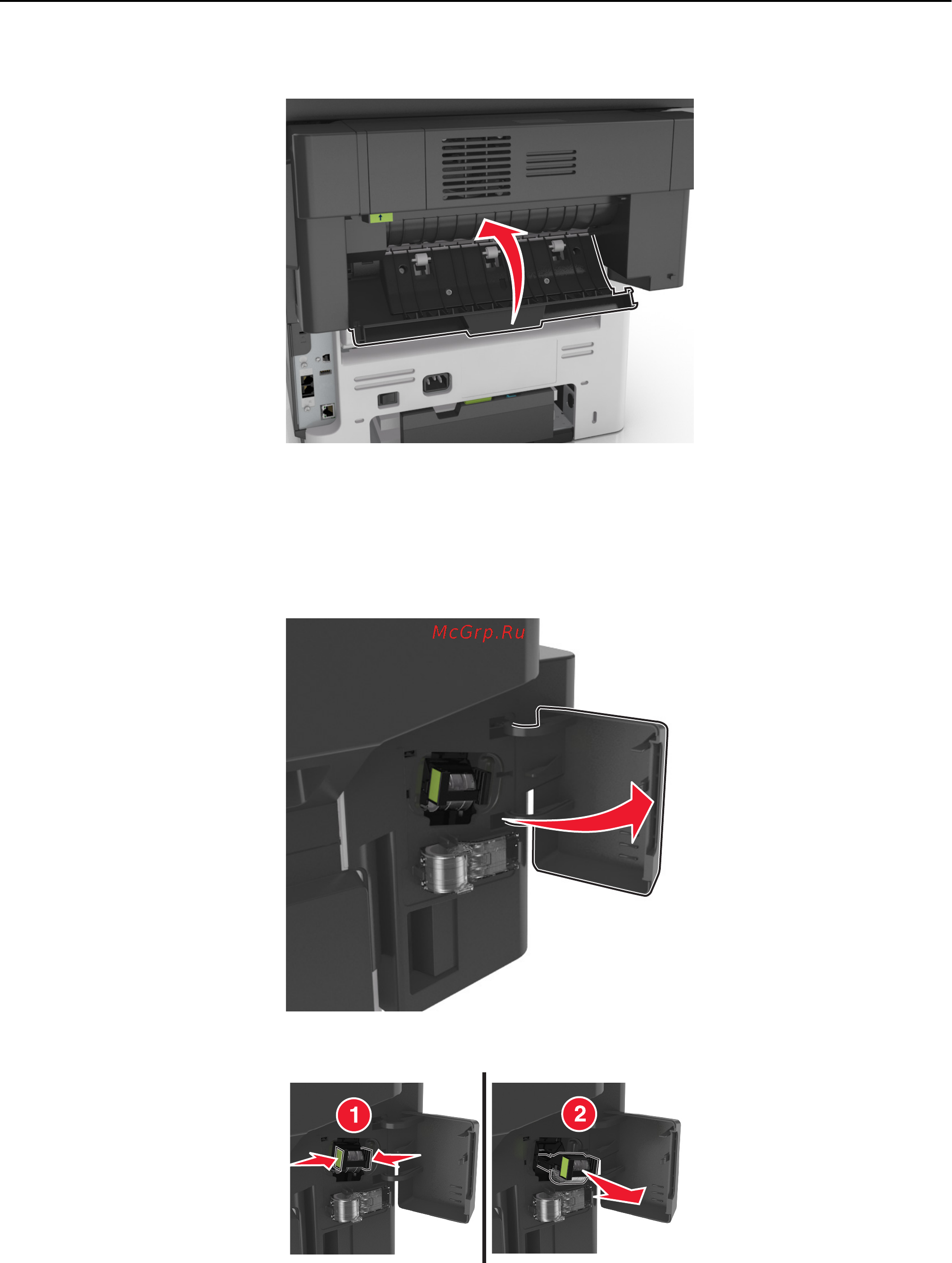 Lexmark MX610 [278/380] В брошюровщике застряли скобы