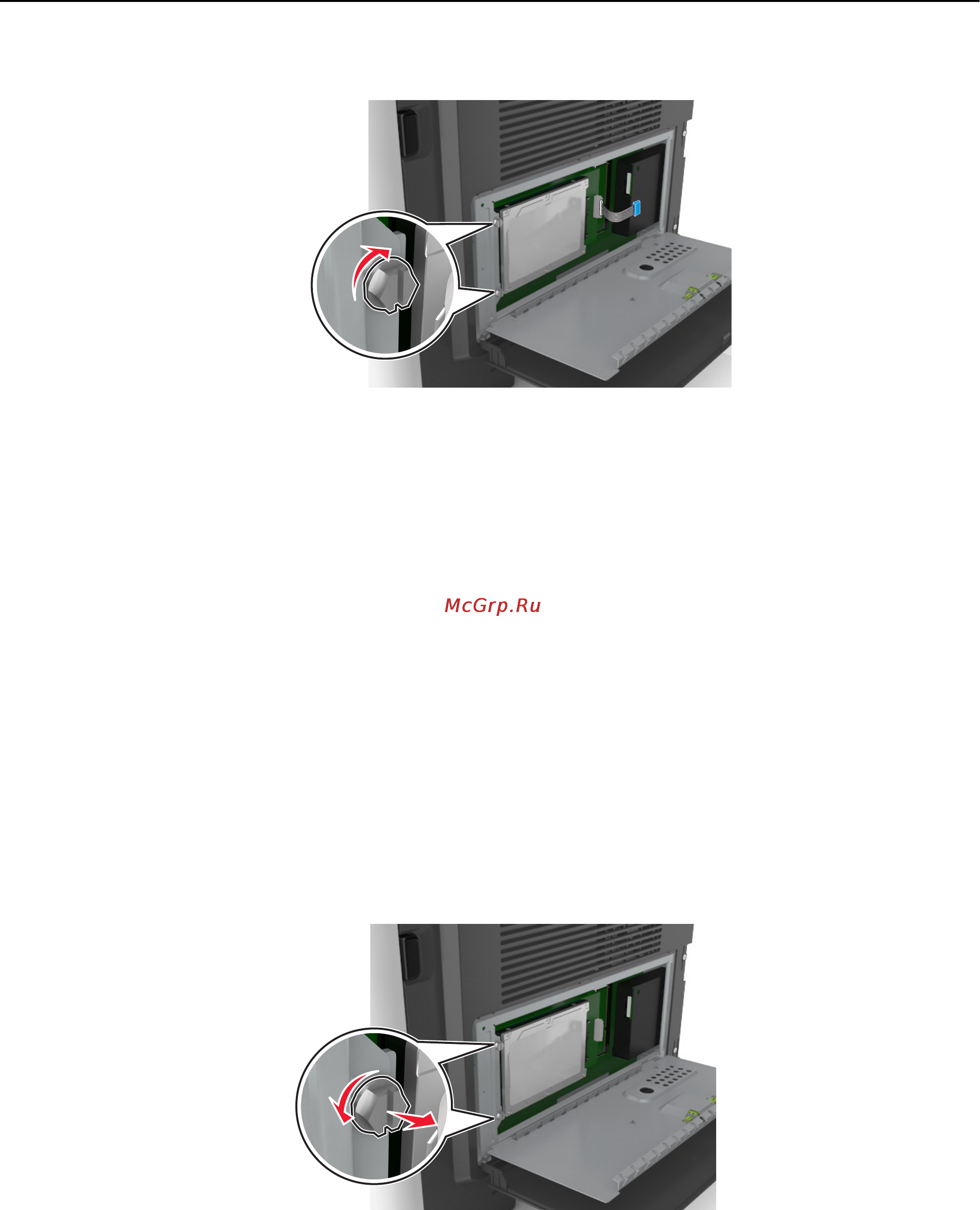 Lexmark MX610 [45/380] Извлечение жесткого диска принтера