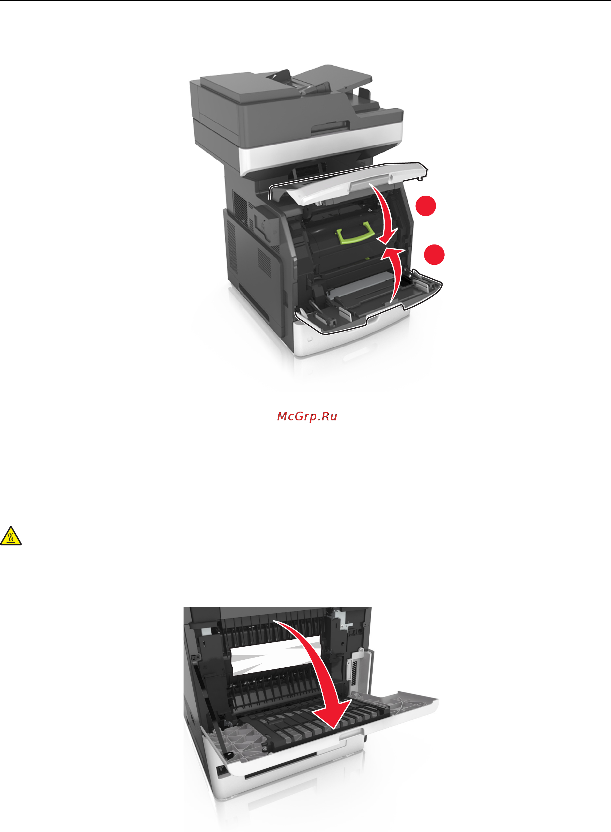 Lexmark MX710 [289/399] Замятие страницы x откройте верхнюю заднюю дверцу 202