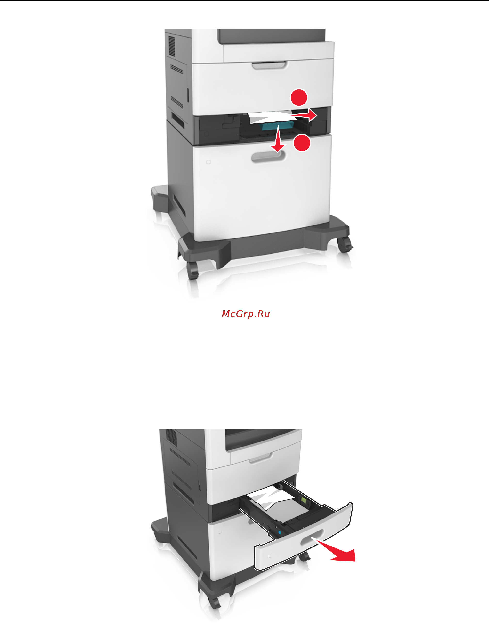 Lexmark MX811 [321/439] Замятие страницы x откройте лоток x 24x