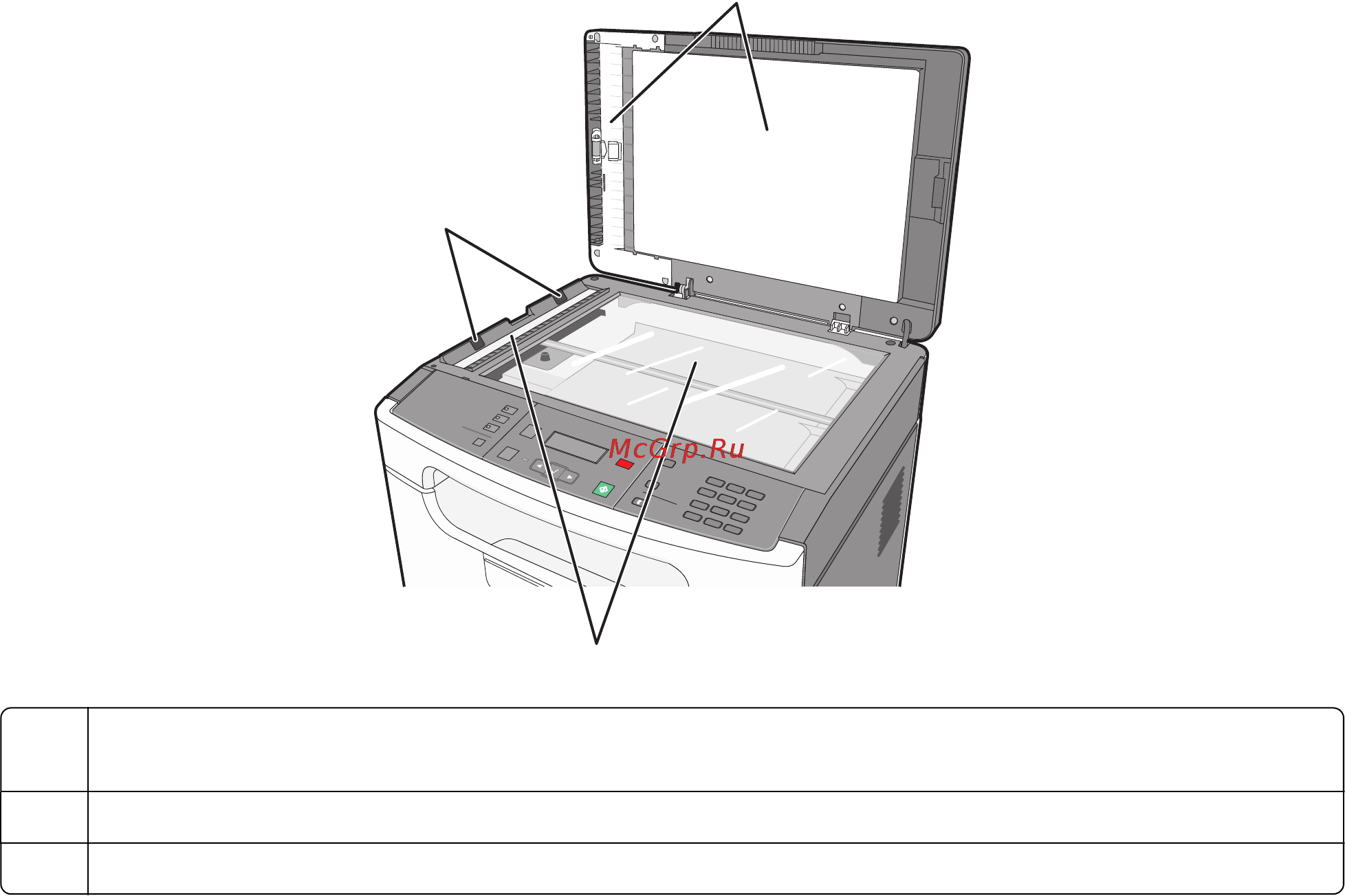 Lexmark X203n [129/201] Чистка стекла экспонирования сканера