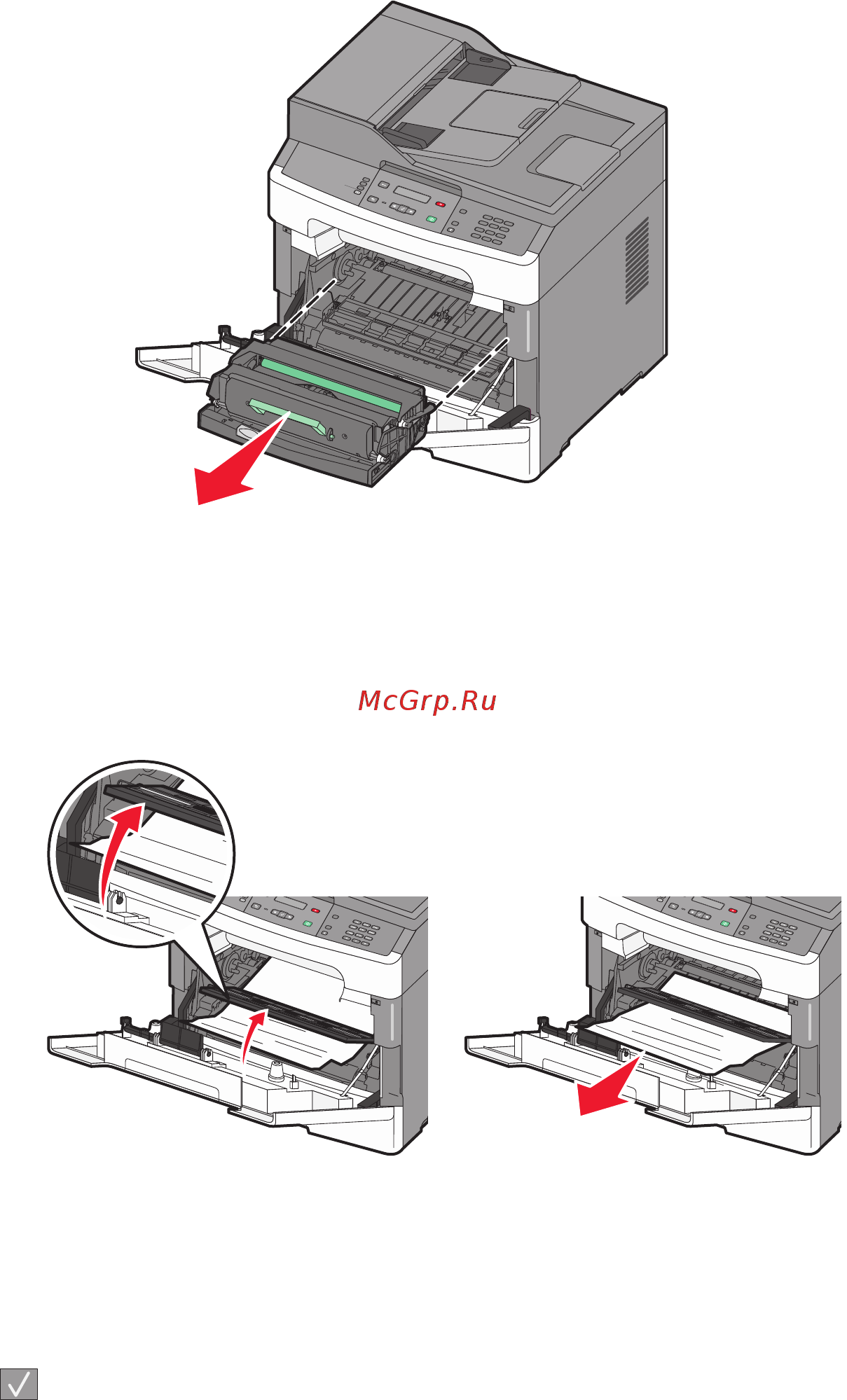 Lexmark X203n [154/201] Застряла бумага