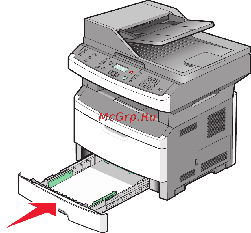 Lexmark X364dw Инструкция по эксплуатации онлайн [51/262] 57866