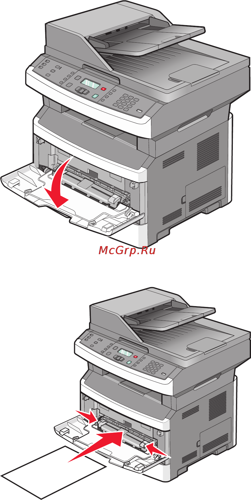 Lexmark X364dw [56/262] Использование устройства ручной подачи