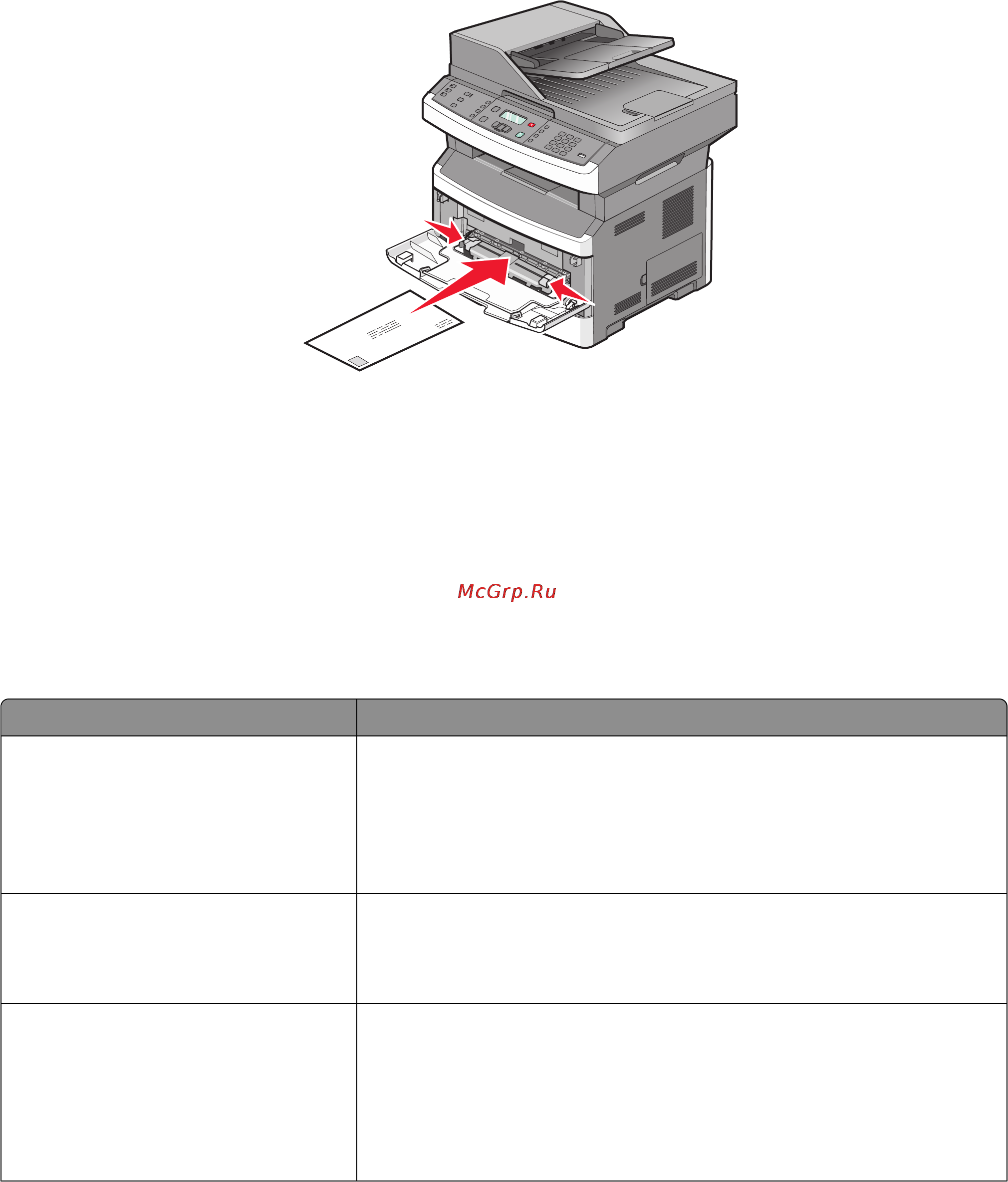 Lexmark X364dw [57/262] Загрузка бумаги и специальных материалов для печати