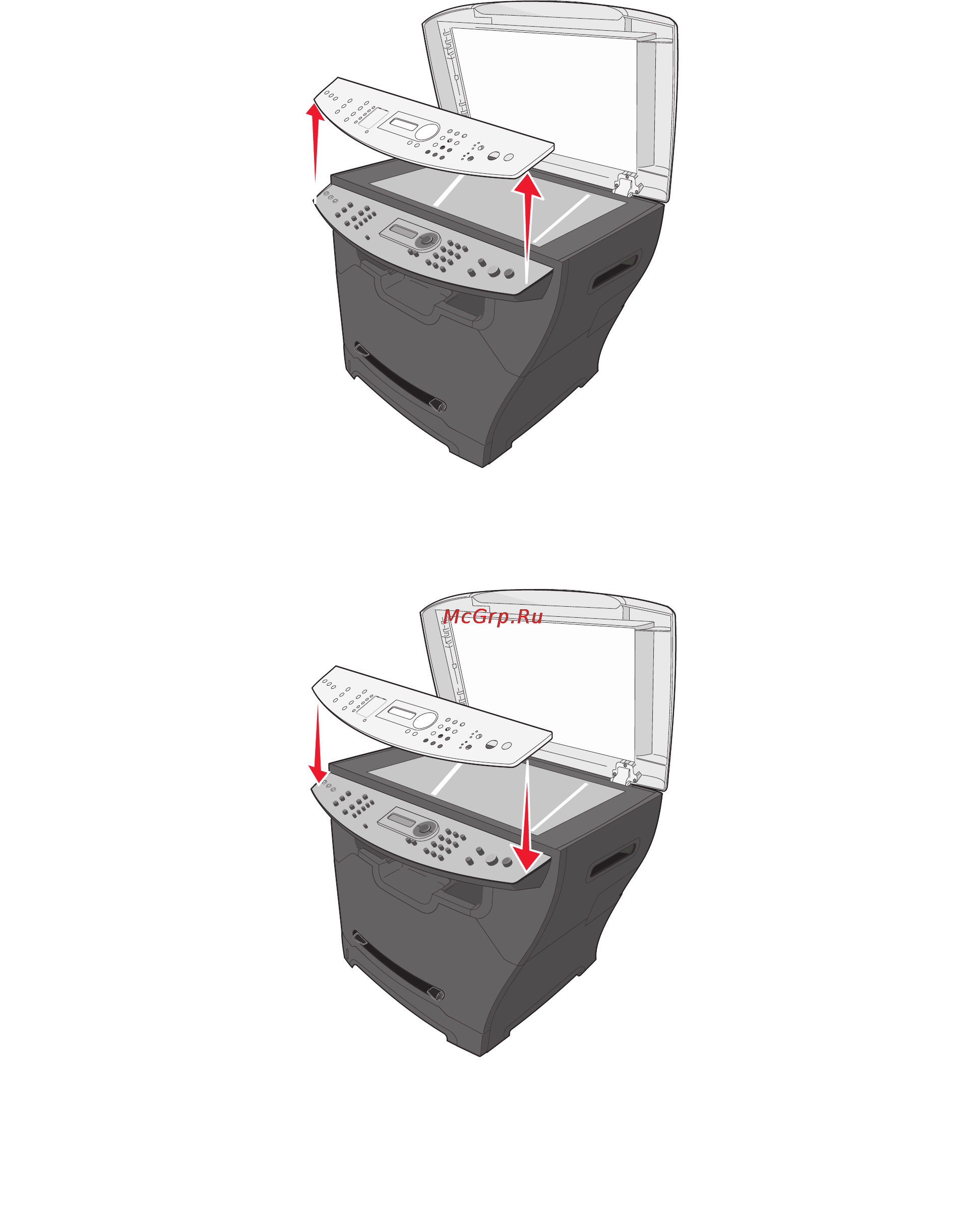 Lexmark X340 [10/109] Установка накладки для другого языка
