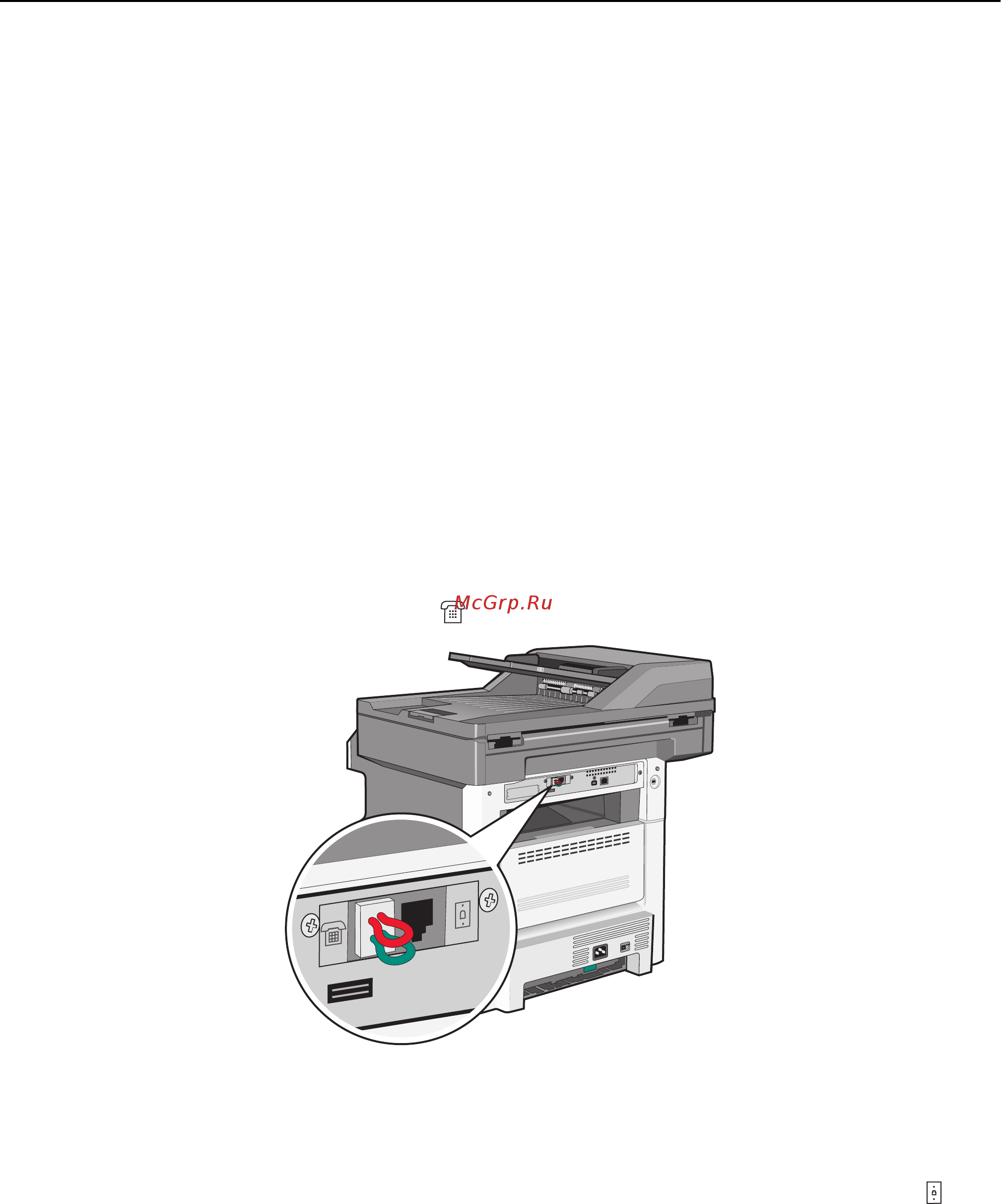 Lexmark X466dtwe [143/354] Подключение к адаптеру для вашей страны или региона