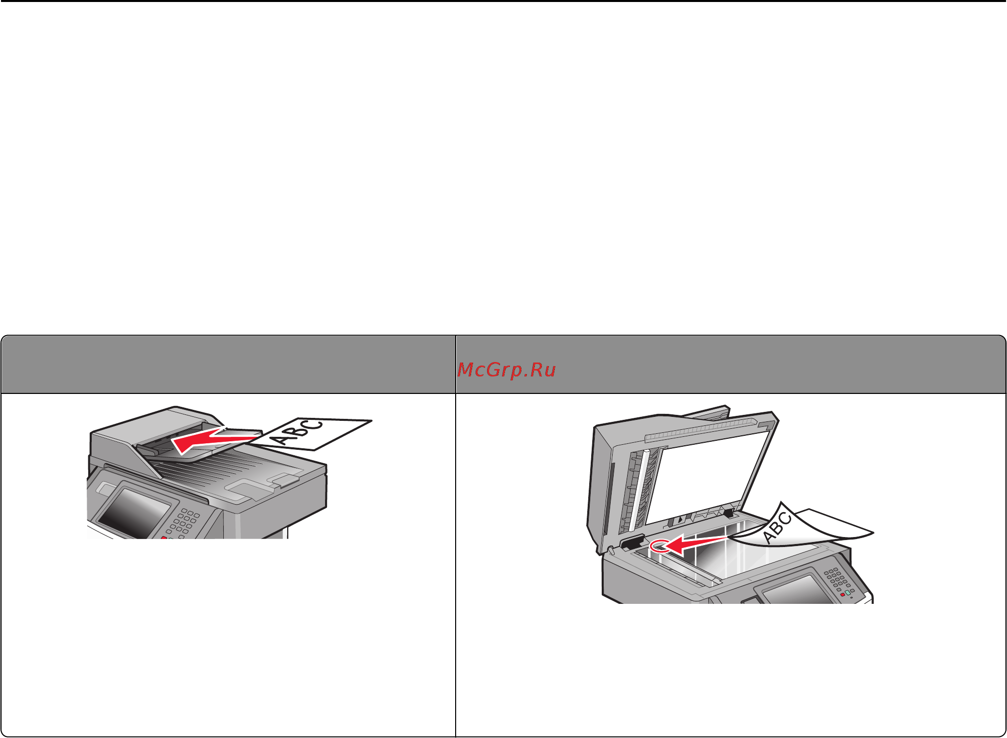 Lexmark X464de [22/354] Общие сведения о уапд и стекле экспонирования сканера