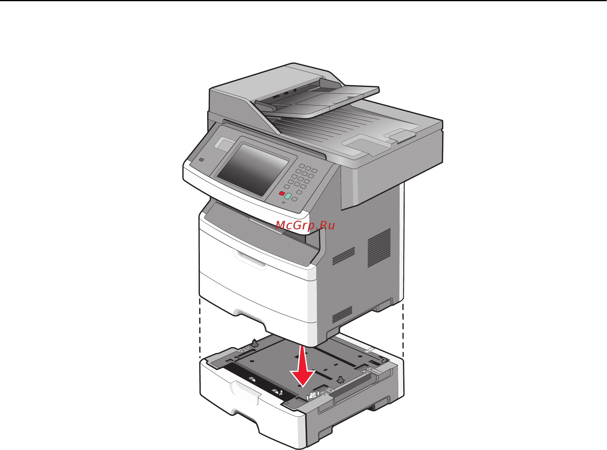Lexmark X464de [55/354] Подключение кабелей
