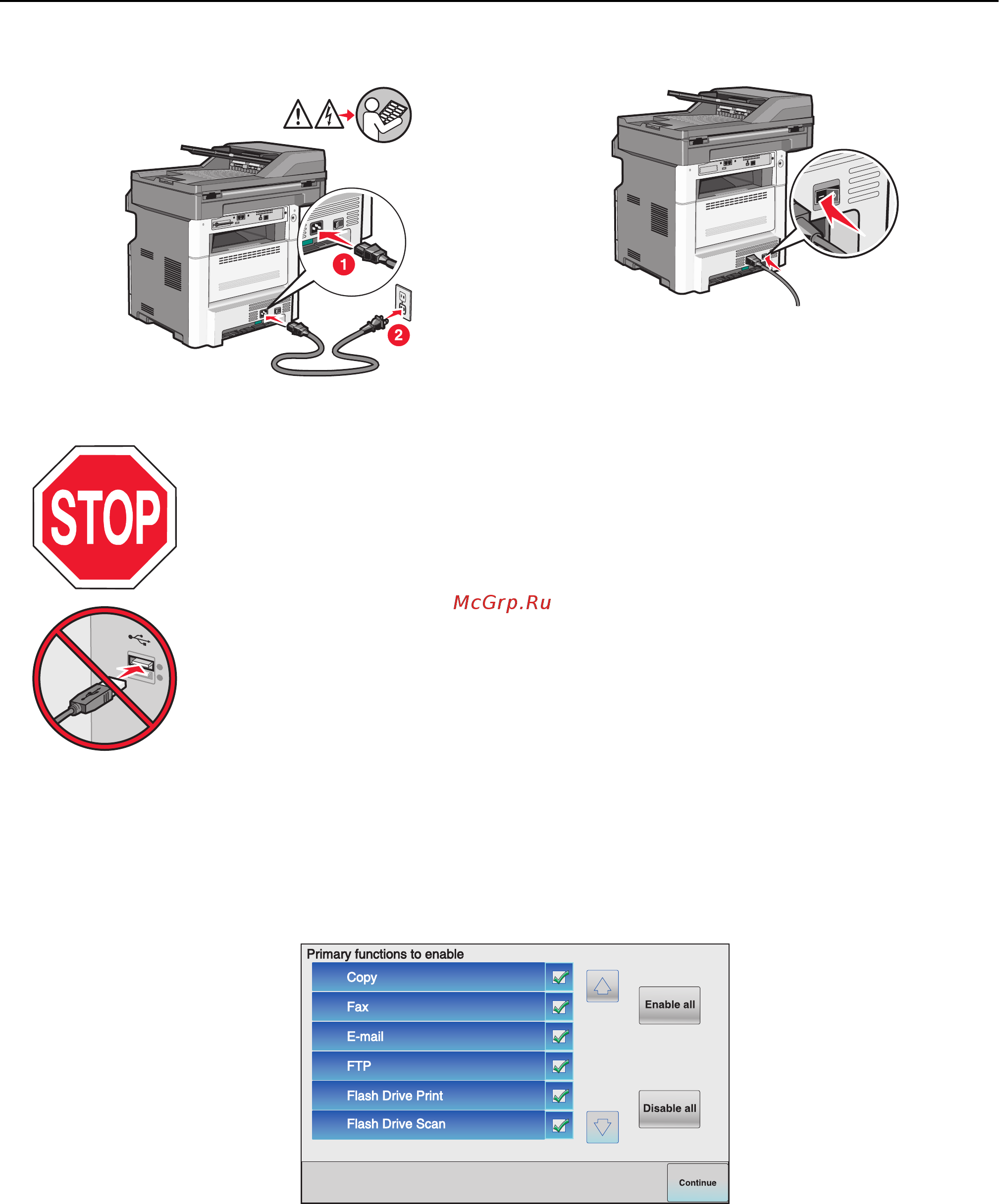 Lexmark X464de Инструкция по эксплуатации онлайн [61/354] 57885